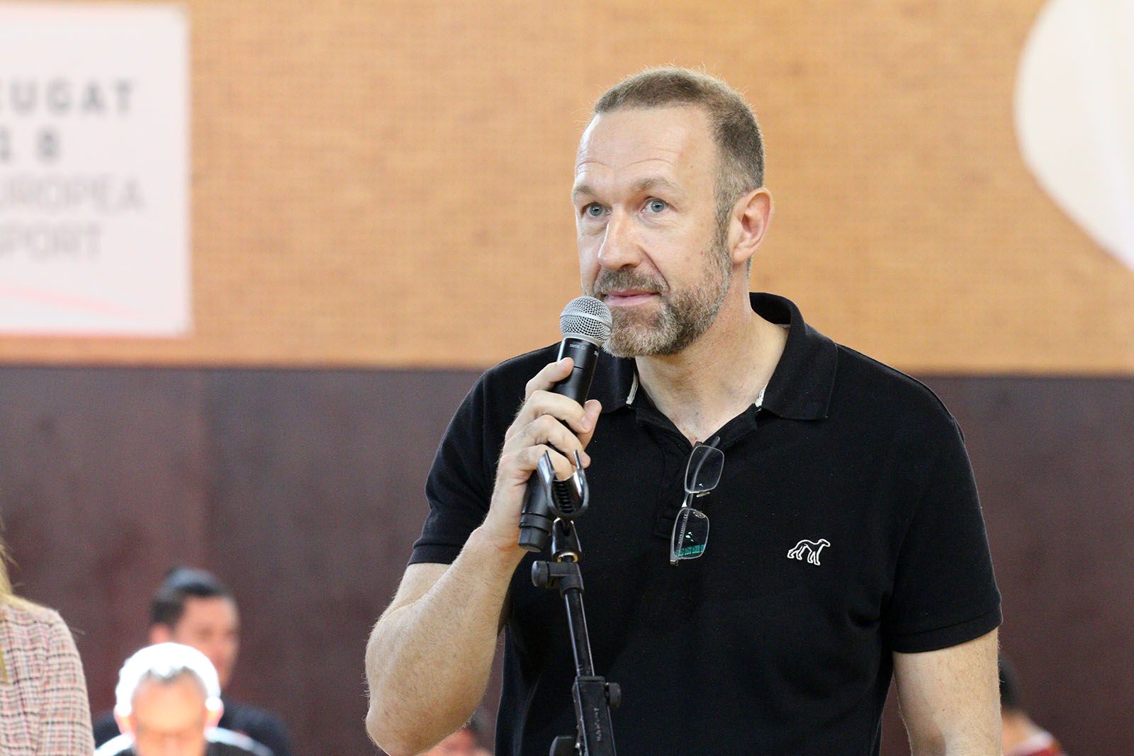 Presentació de les seccions de bàsquet i tennis taula de la UESC. Foto: Lali Álvarez