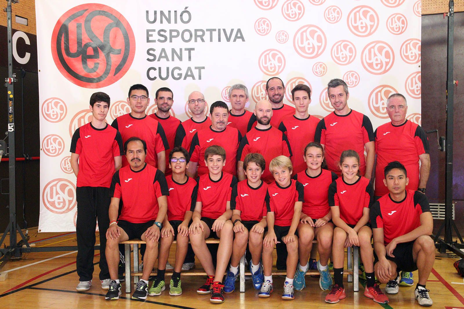 Presentació de les seccions de bàsquet i tennis taula de la UESC. Foto: Lali Álvarez