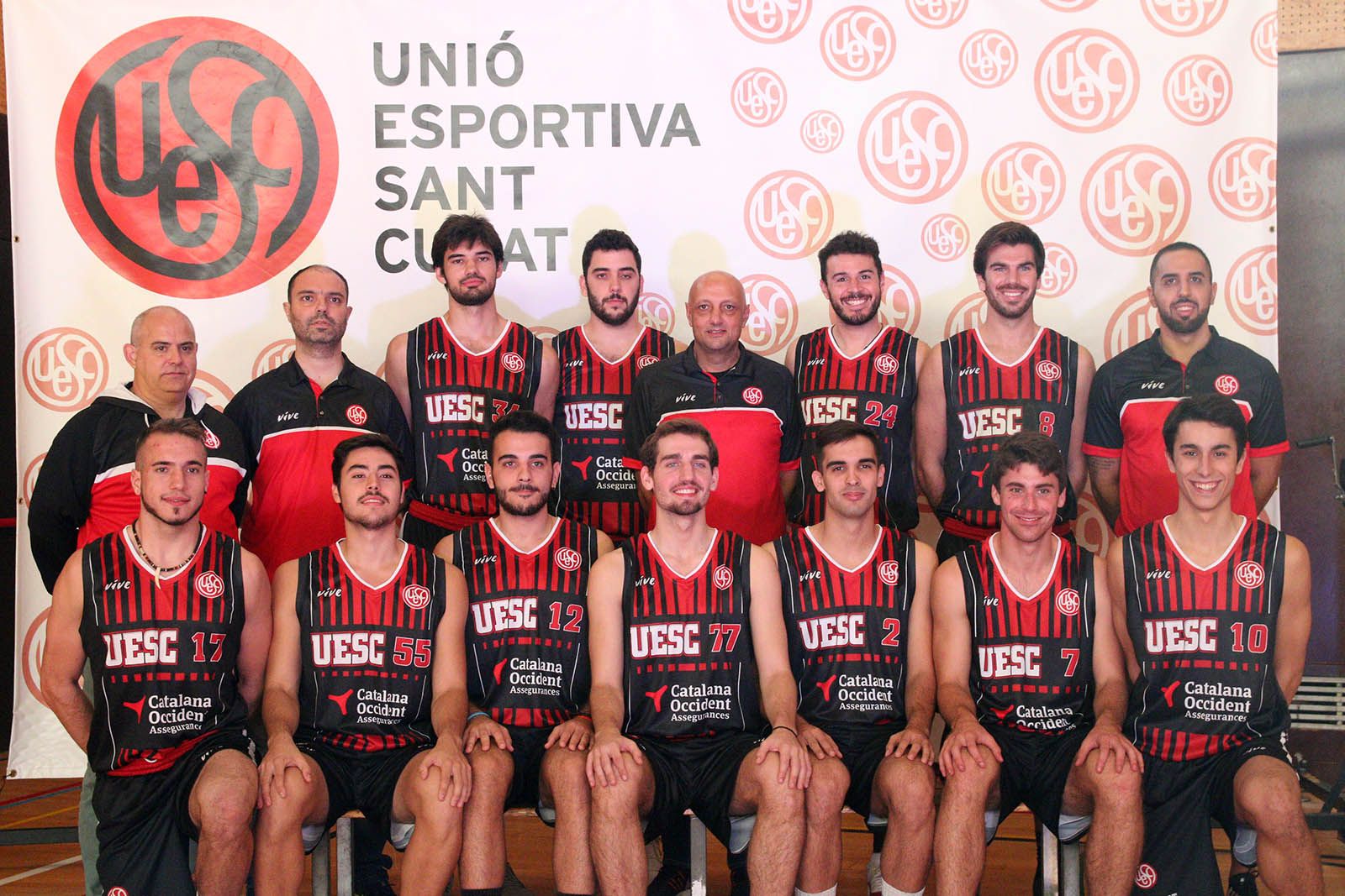 Presentació de les seccions de bàsquet i tennis taula de la UESC. Foto: Lali Álvarez