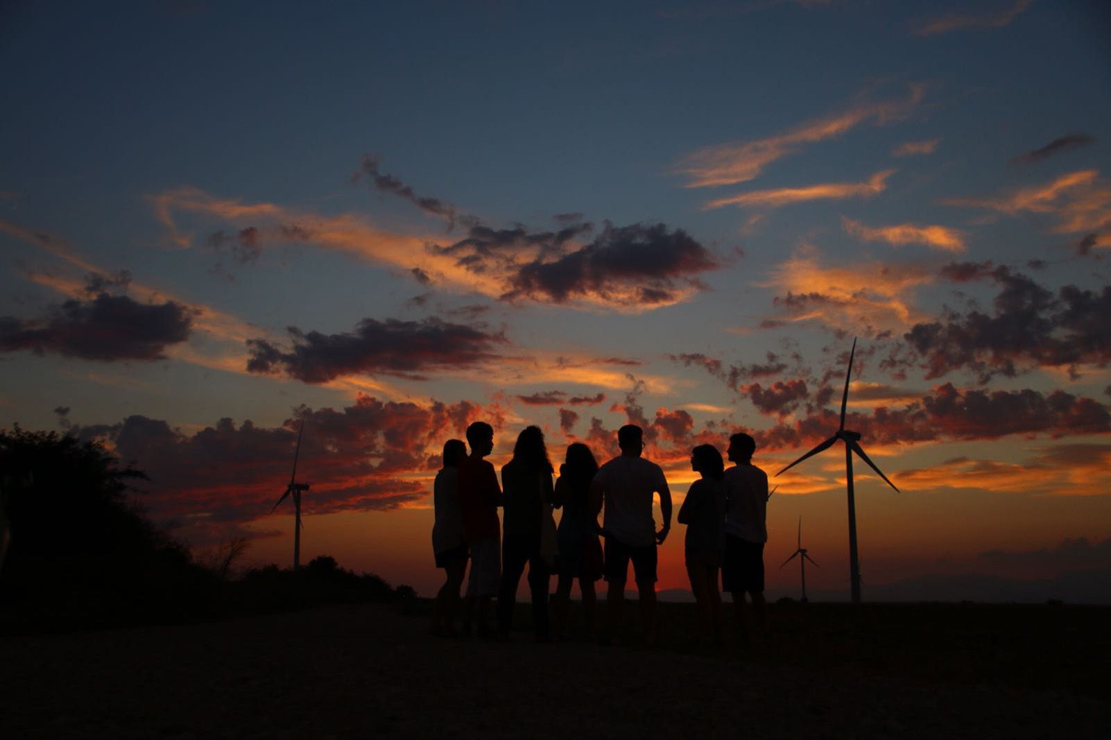 5è Premi categoria Lleure. "Posta de sol en família." de Martí Romaní.