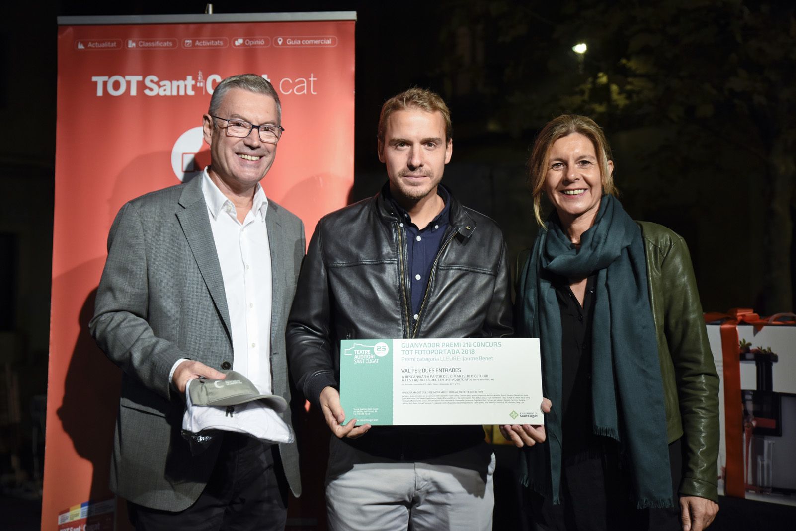 Lliurament de premis del concurs TOT Fotoportada 2018. Foto: Bernat Millet.