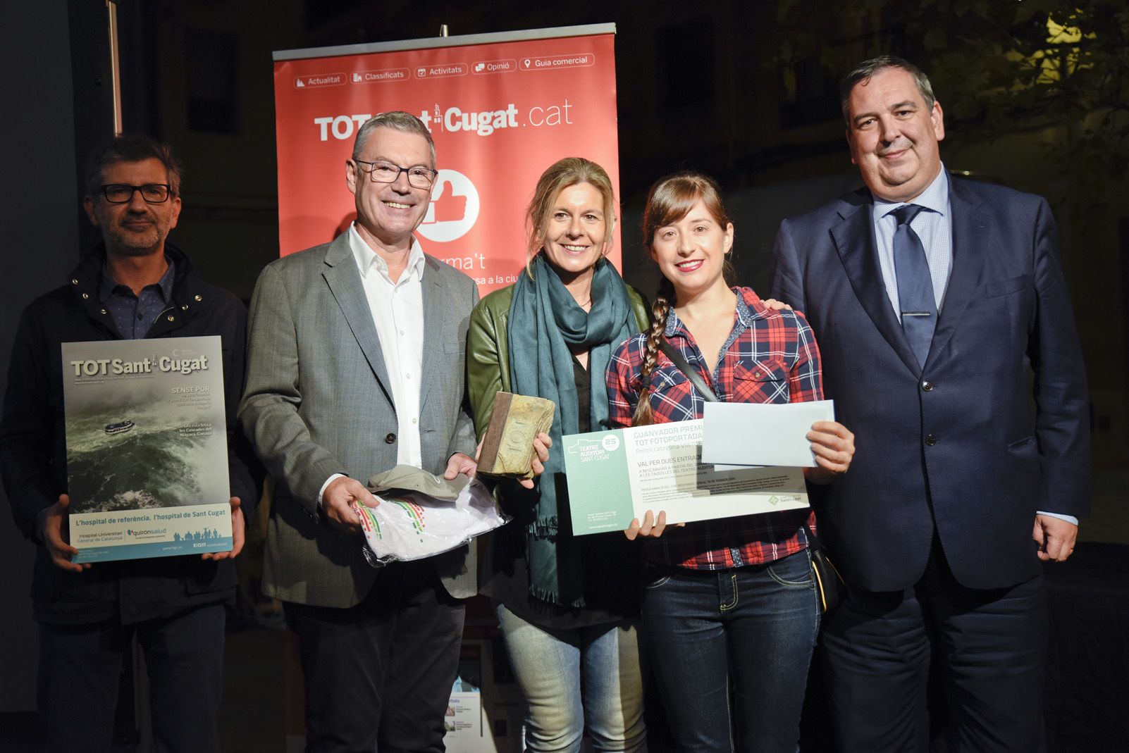 Lliurament de premis del concurs TOT Fotoportada 2018. Foto: Bernat Millet.