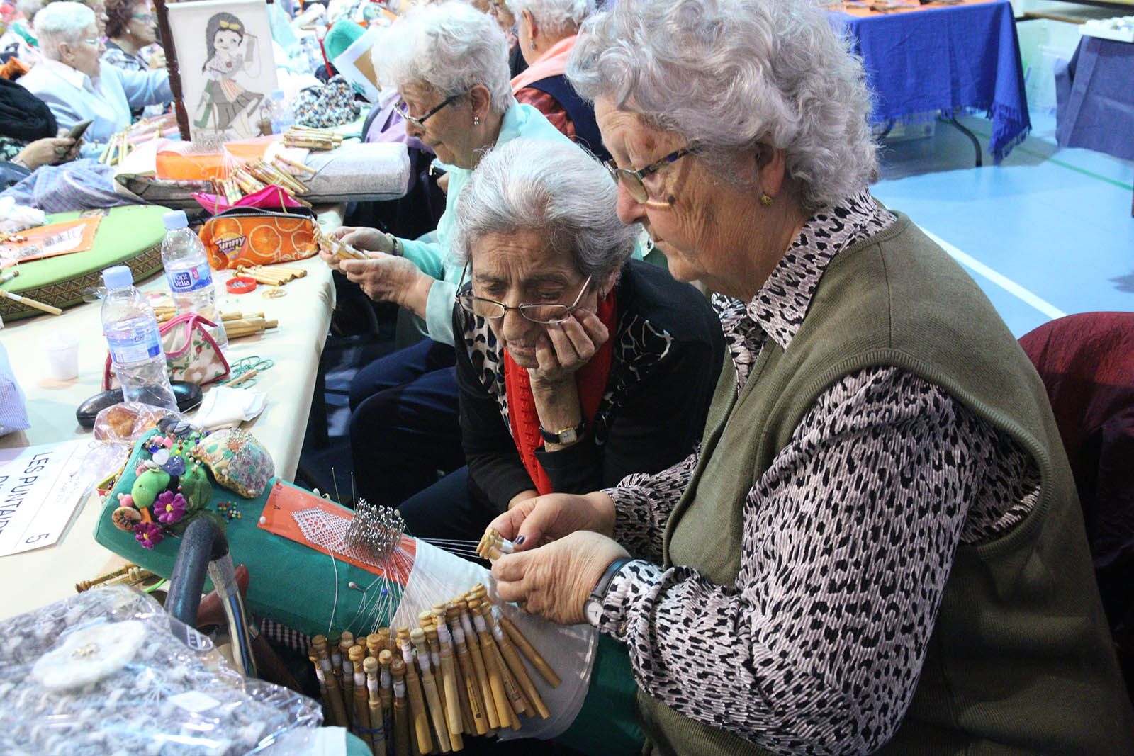 Trobada de puntaires. Foto: Lali Álvarez
