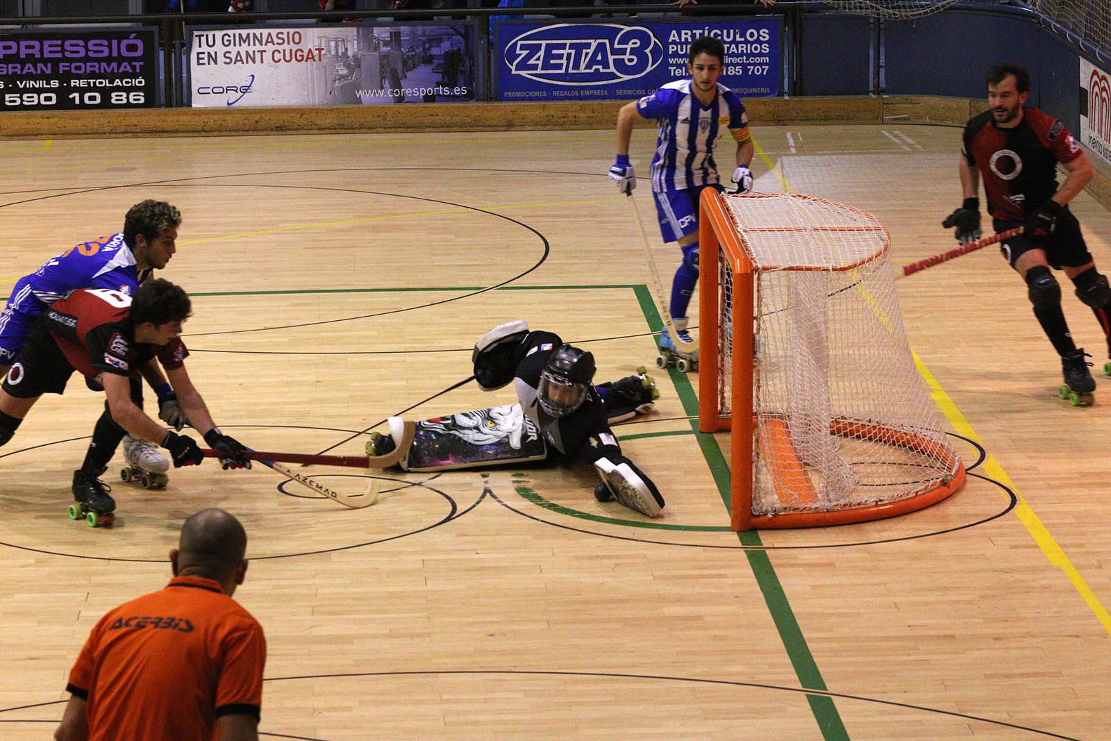 Lliga d'hoquei: PHC Sant Cugat-CP Voltregà. Foto: Lali Álvarez