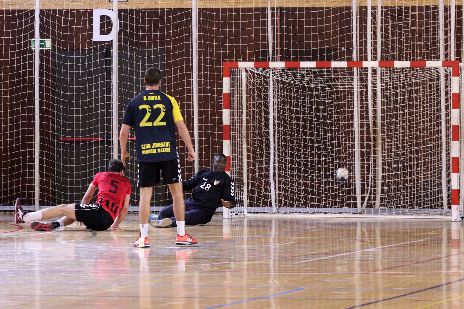 Lliga d'Handbol: CH Sant Cugat-Joventut Handbol Mataró. Foto: Lali Álvarez