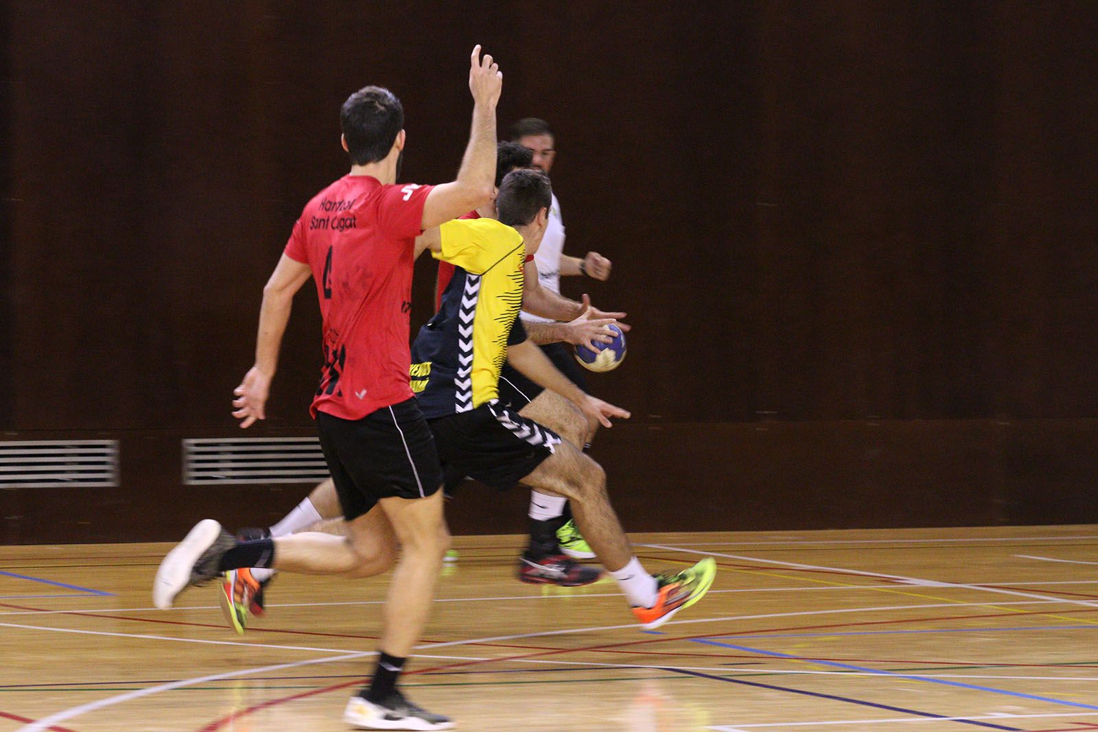 Lliga d'Handbol: CH Sant Cugat-Joventut Handbol Mataró. Foto: Lali Álvarez