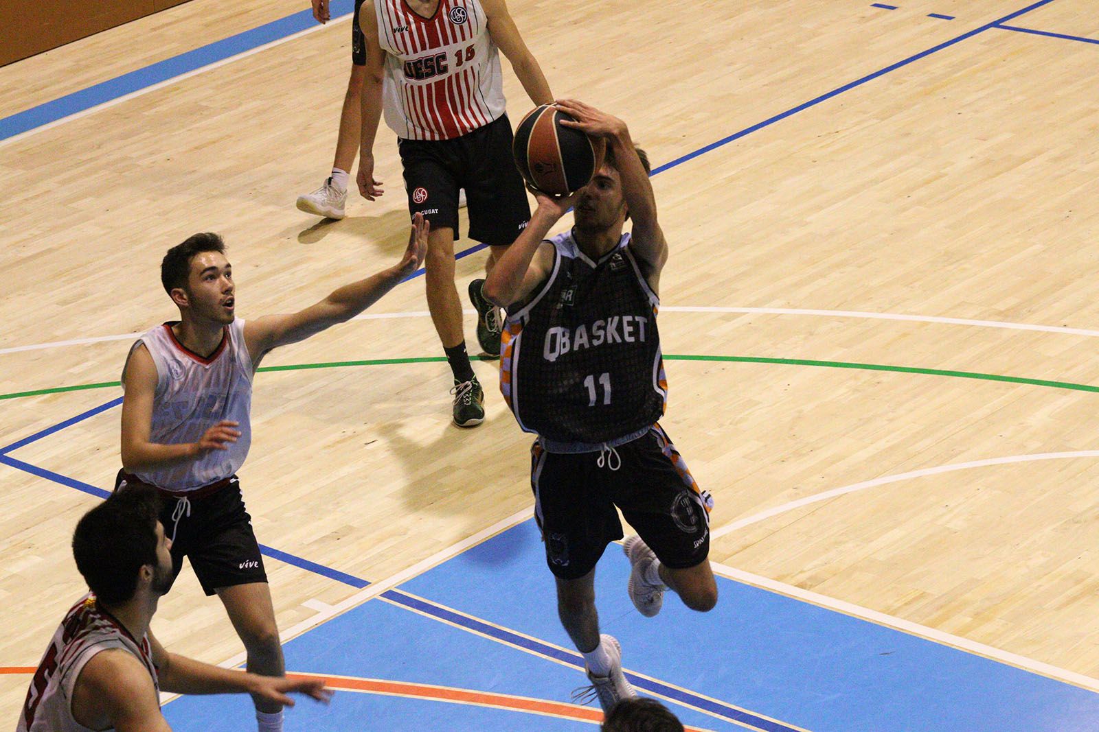 Partit de lliga: Qbasket-UE Sant Cugat B. Foto: Lali Álvarez