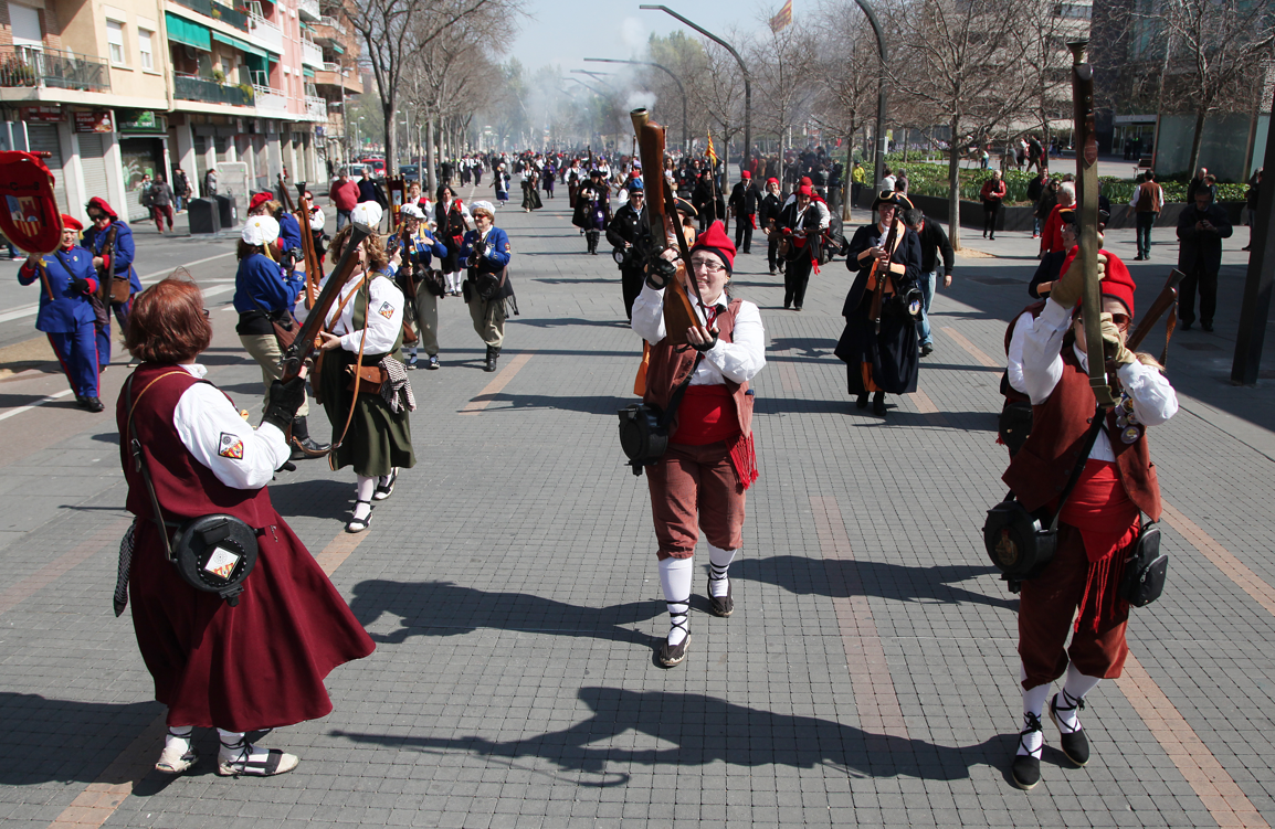 Trobada de trabucaires a Sant Cugat FOTO: Lali Puig