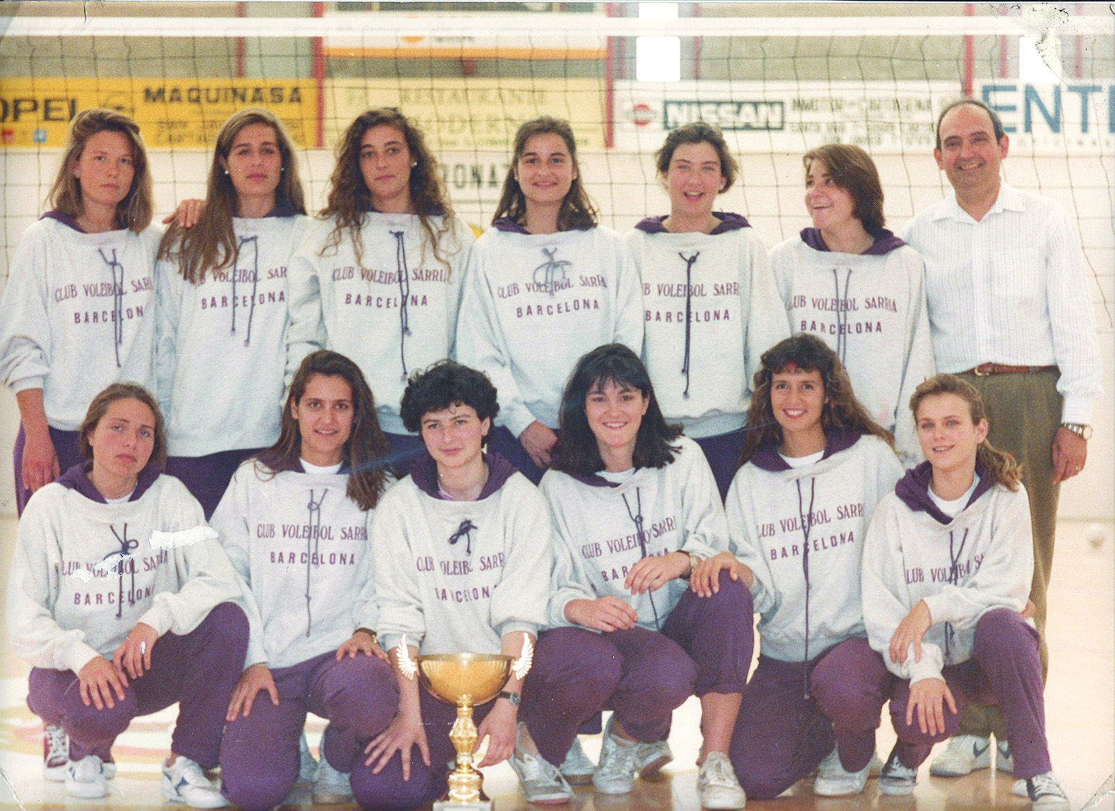 El CV Sarrià es va crear el 1988 i al 1992 va passar a dir-se CV Sant Cugat. Foto Arxiu Club Volei Sant Cugat.