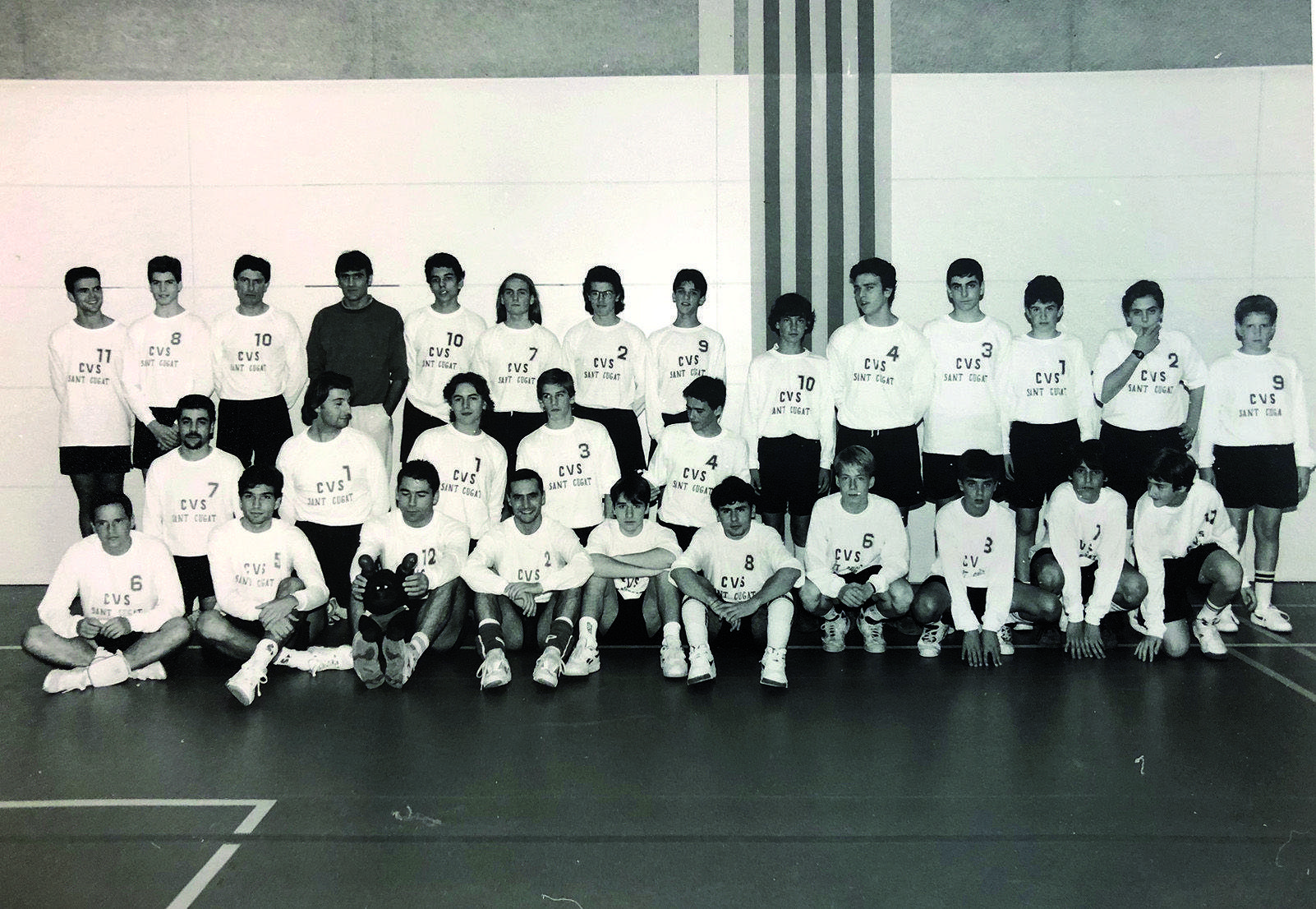 El CV Sant Cugat va tenir una secció masculina. Foto Arxiu Club Volei Sant Cugat.