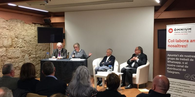 L'acte s'ha fet a la sala d'audiovisuals del Monestir. FOTO: C. Caballé