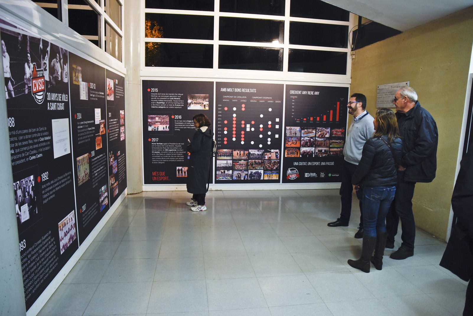 Presentació dels equips del Club Voleibol Sant Cugat. Foto: Bernat Millet.