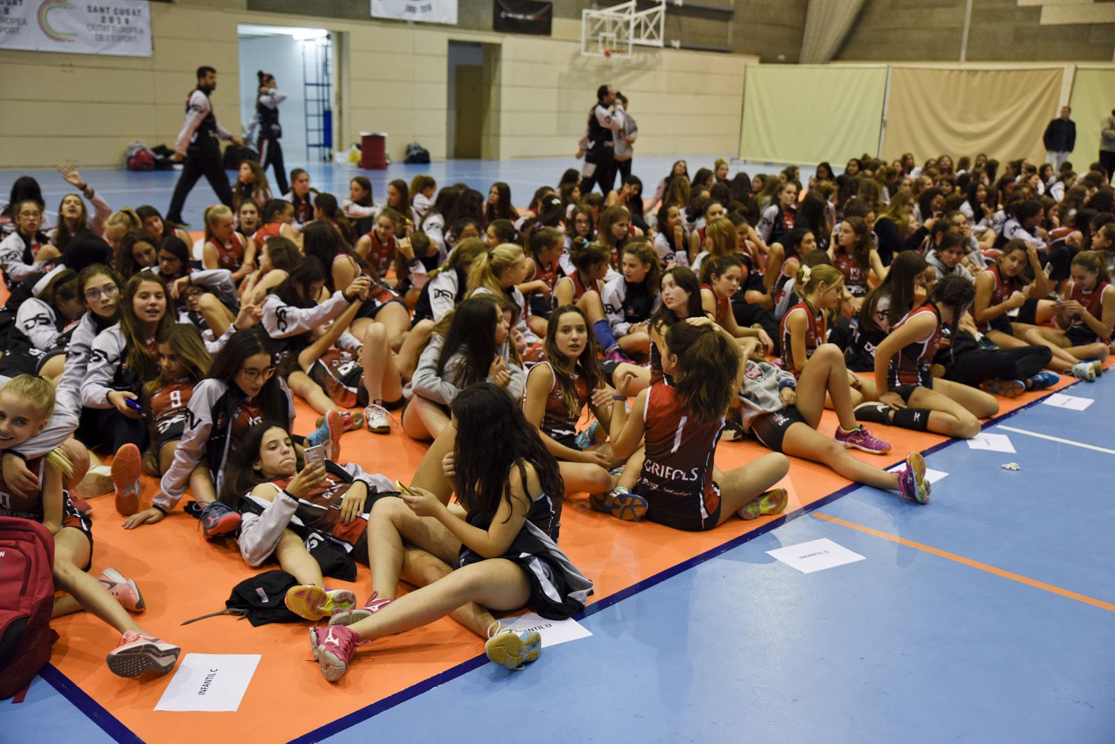 Presentació dels equips del Club Voleibol Sant Cugat. Foto: Bernat Millet.