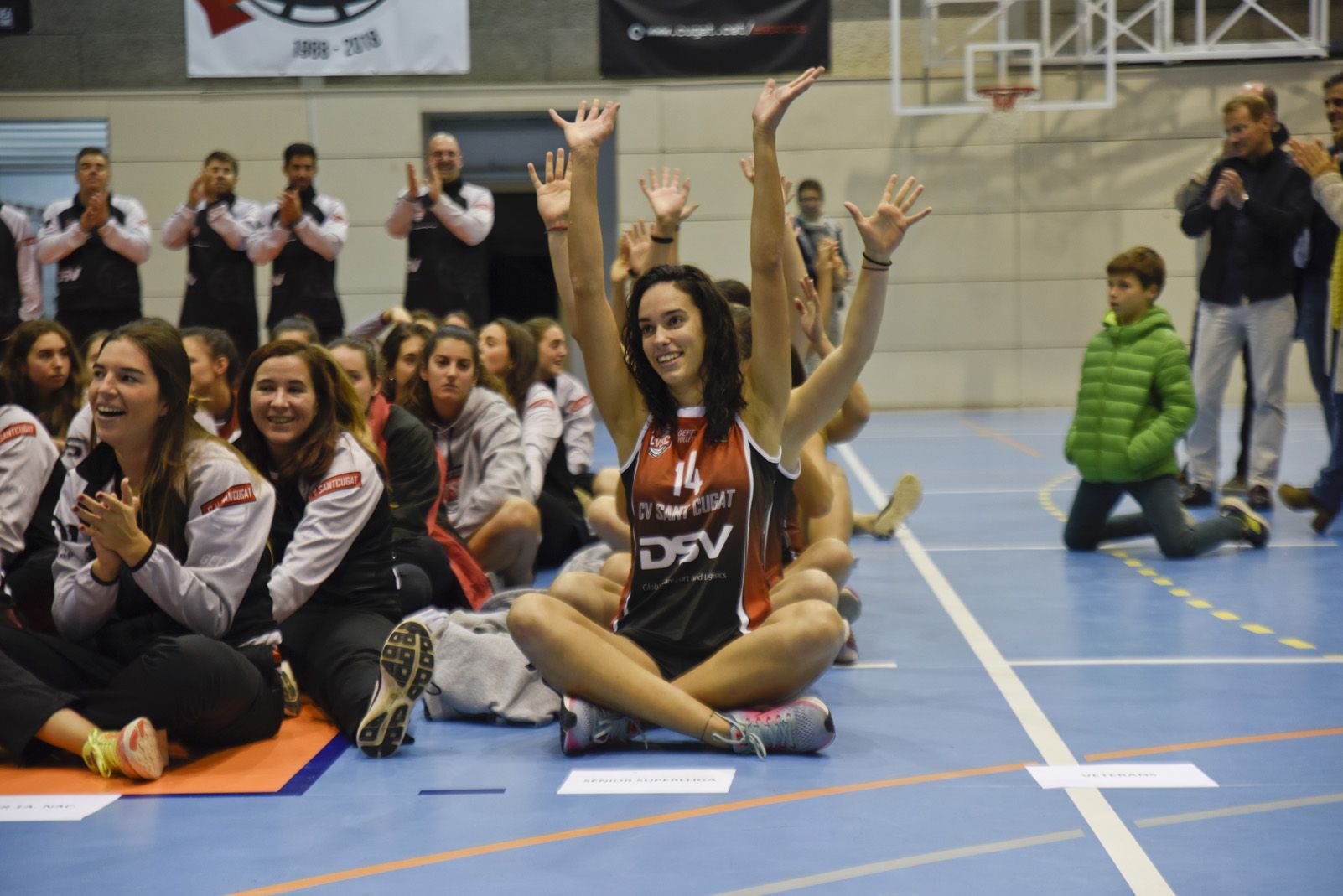 Presentació dels equips del Club Voleibol Sant Cugat. Foto: Bernat Millet.