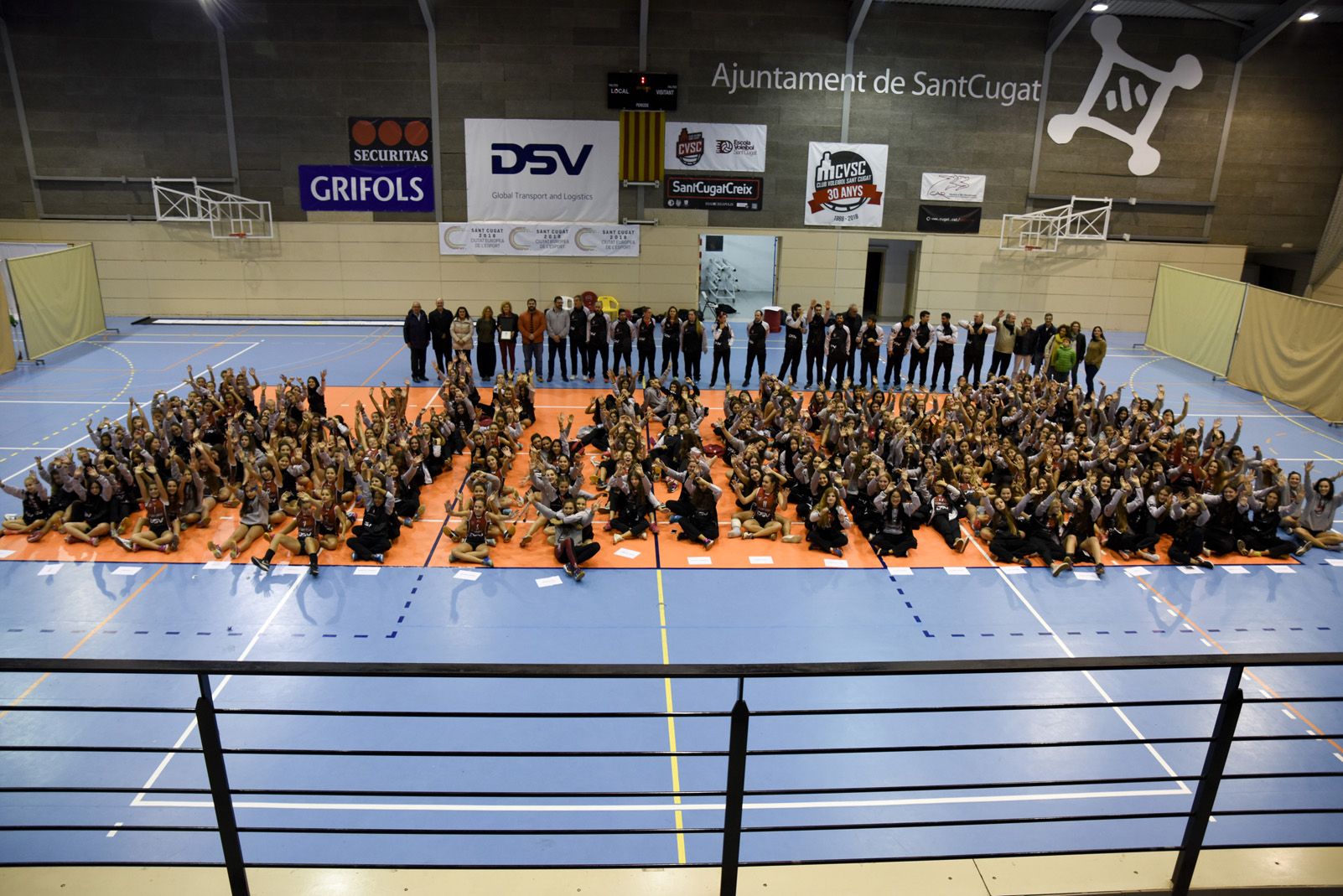 Presentació dels equips del Club Voleibol Sant Cugat. Foto: Bernat Millet.