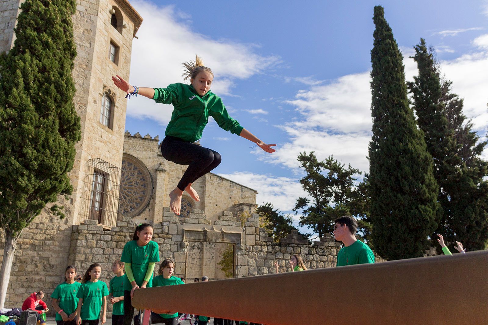 Exhibicióde Gimnàstica Artística a la Festa de Tardor. FOTO: Paula Galván