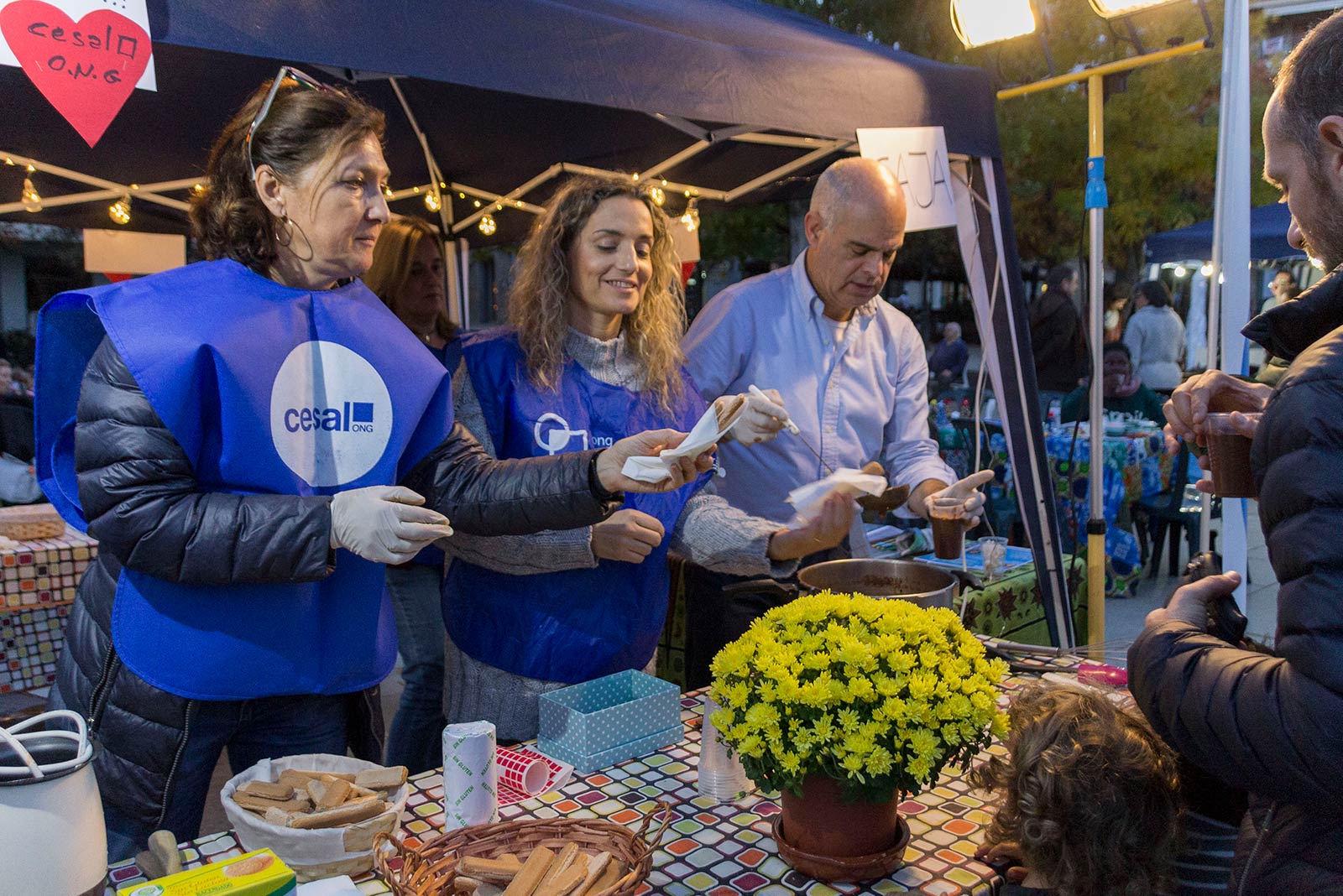 Xocolatada solidaria. FOTO: Paula Galván