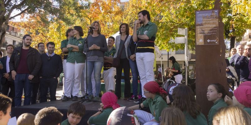 Inauguracióde la placa en reconeixement als Gausacs. FOTO: Paula Galván
