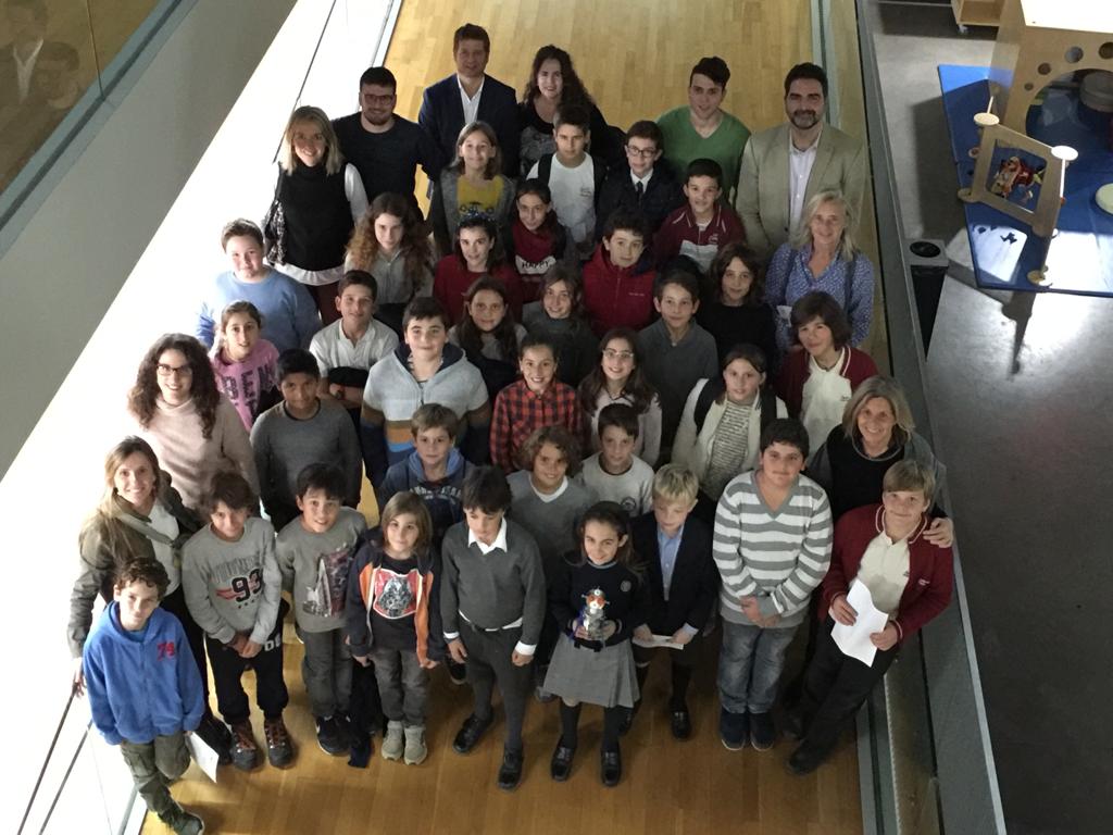 Foto de família del Consell d'Infants 2018-2019. FOTO: C.Caballé