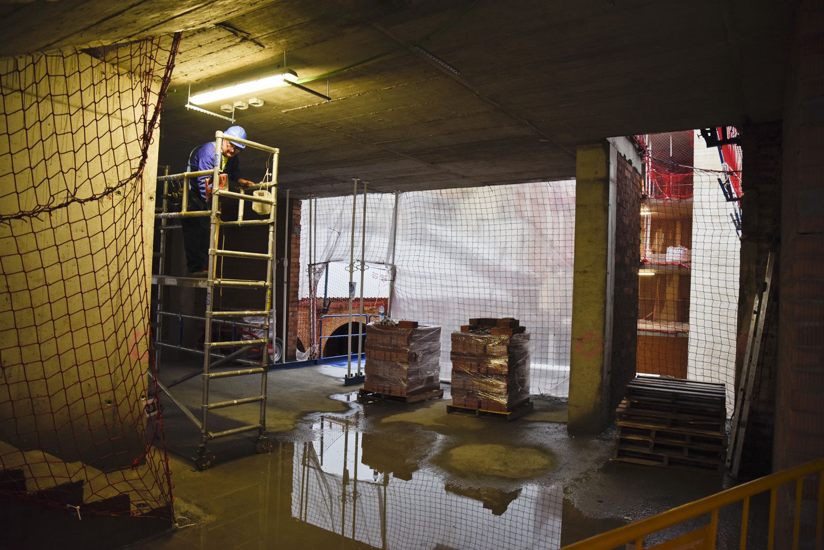 Visita a les obres del Teatre Unió de Sant Cugat. Foto: Bernat Millet.