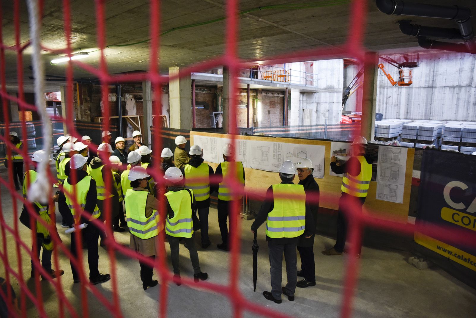Visita a les obres del Teatre Unió de Sant Cugat. Foto: Bernat Millet.
