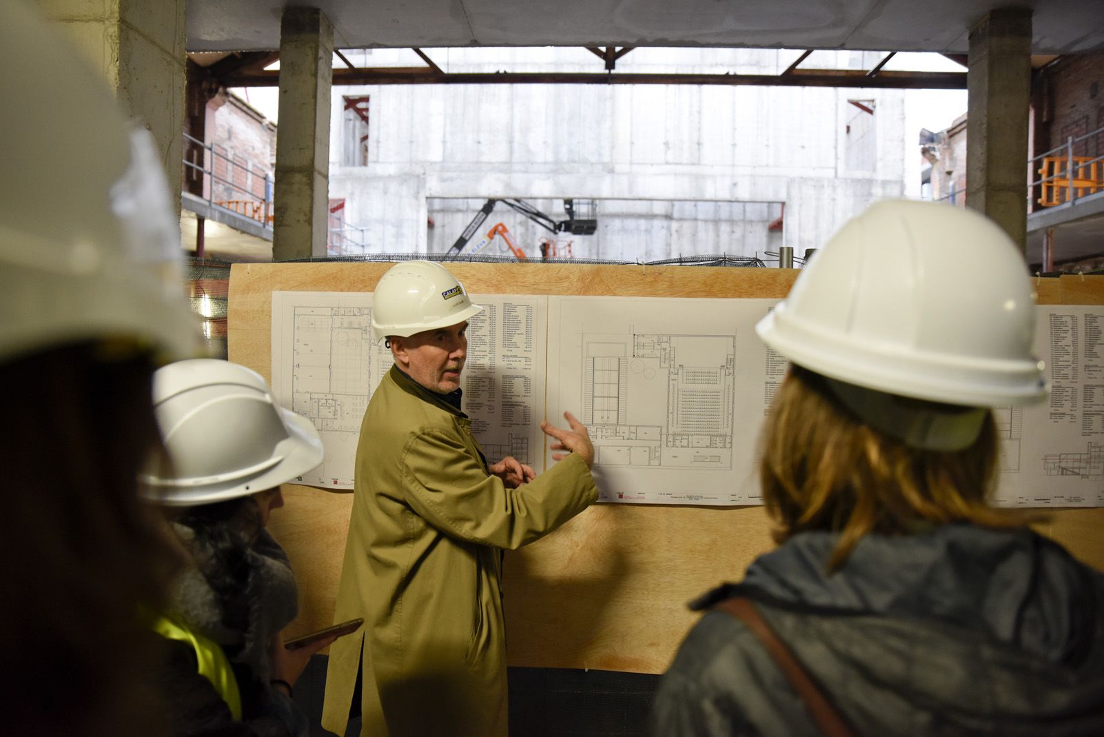 Visita a les obres del Teatre Unió de Sant Cugat. Foto: Bernat Millet.