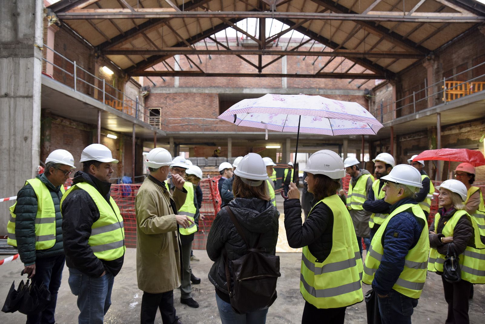 Visita a les obres del Teatre Unió de Sant Cugat. Foto: Bernat Millet.