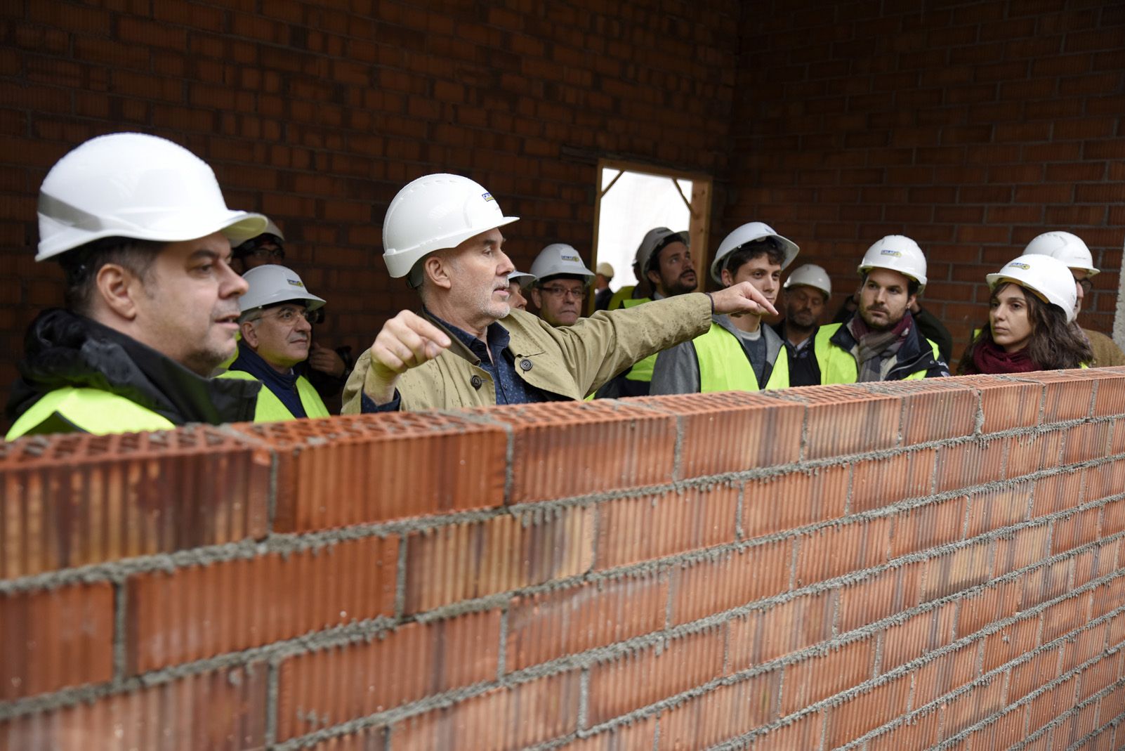 Visita a les obres del Teatre Unió de Sant Cugat. Foto: Bernat Millet.