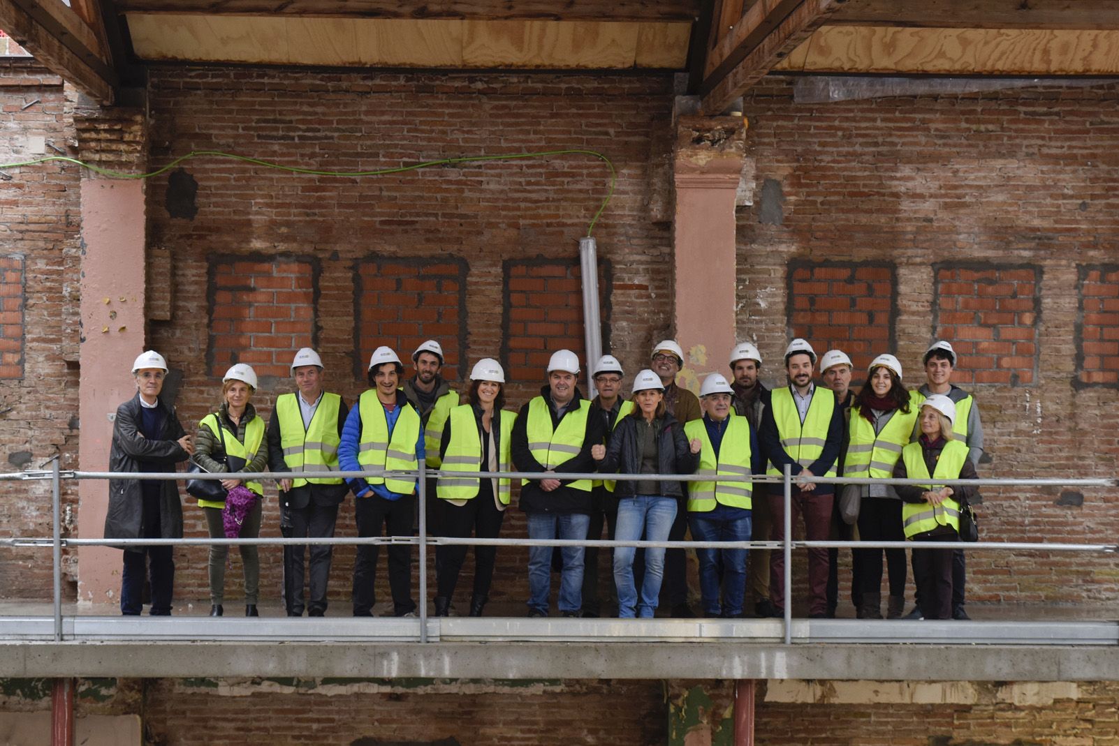 Visita a les obres del Teatre Unió de Sant Cugat. Foto: Bernat Millet.