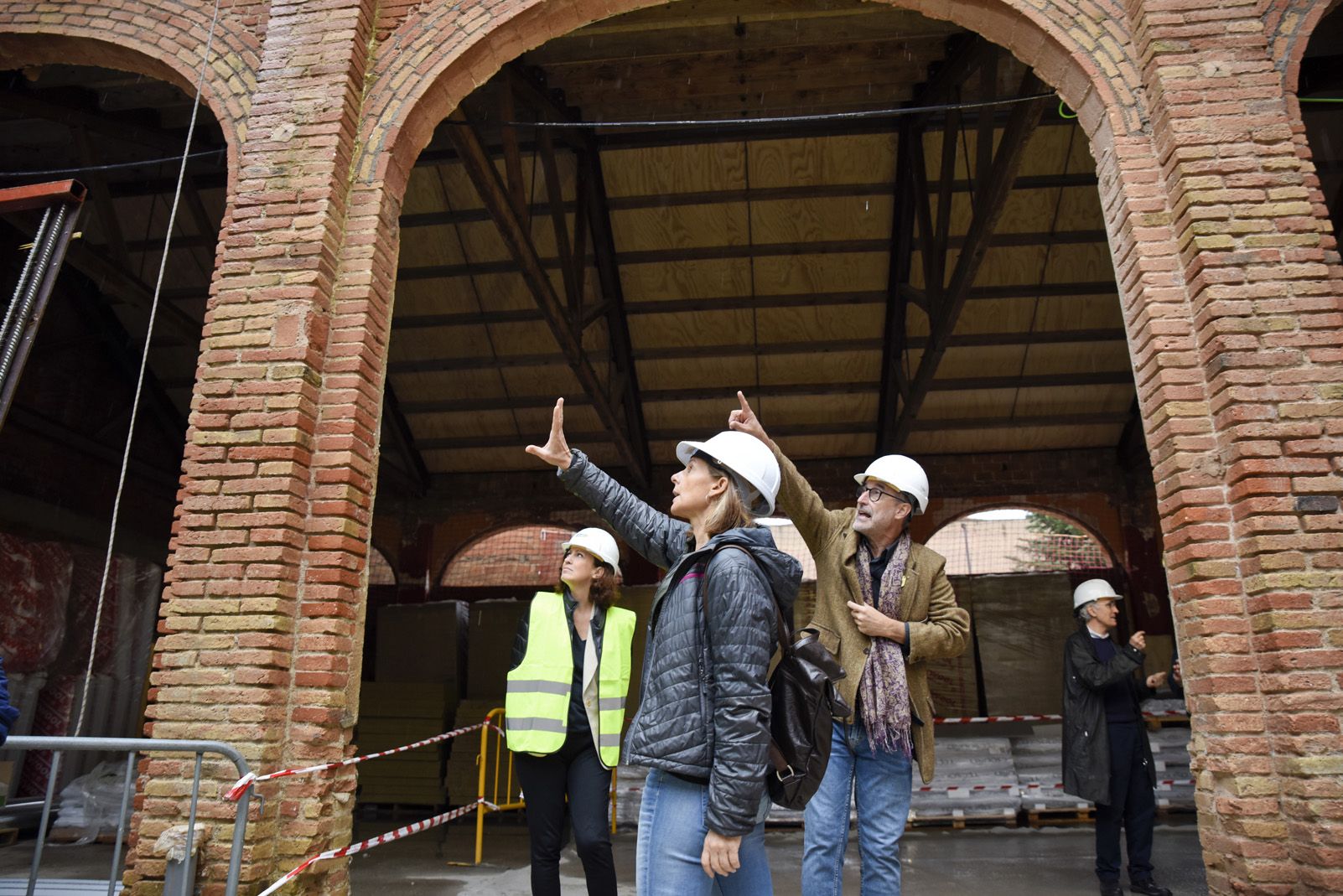 Visita a les obres del Teatre Unió de Sant Cugat. Foto: Bernat Millet.