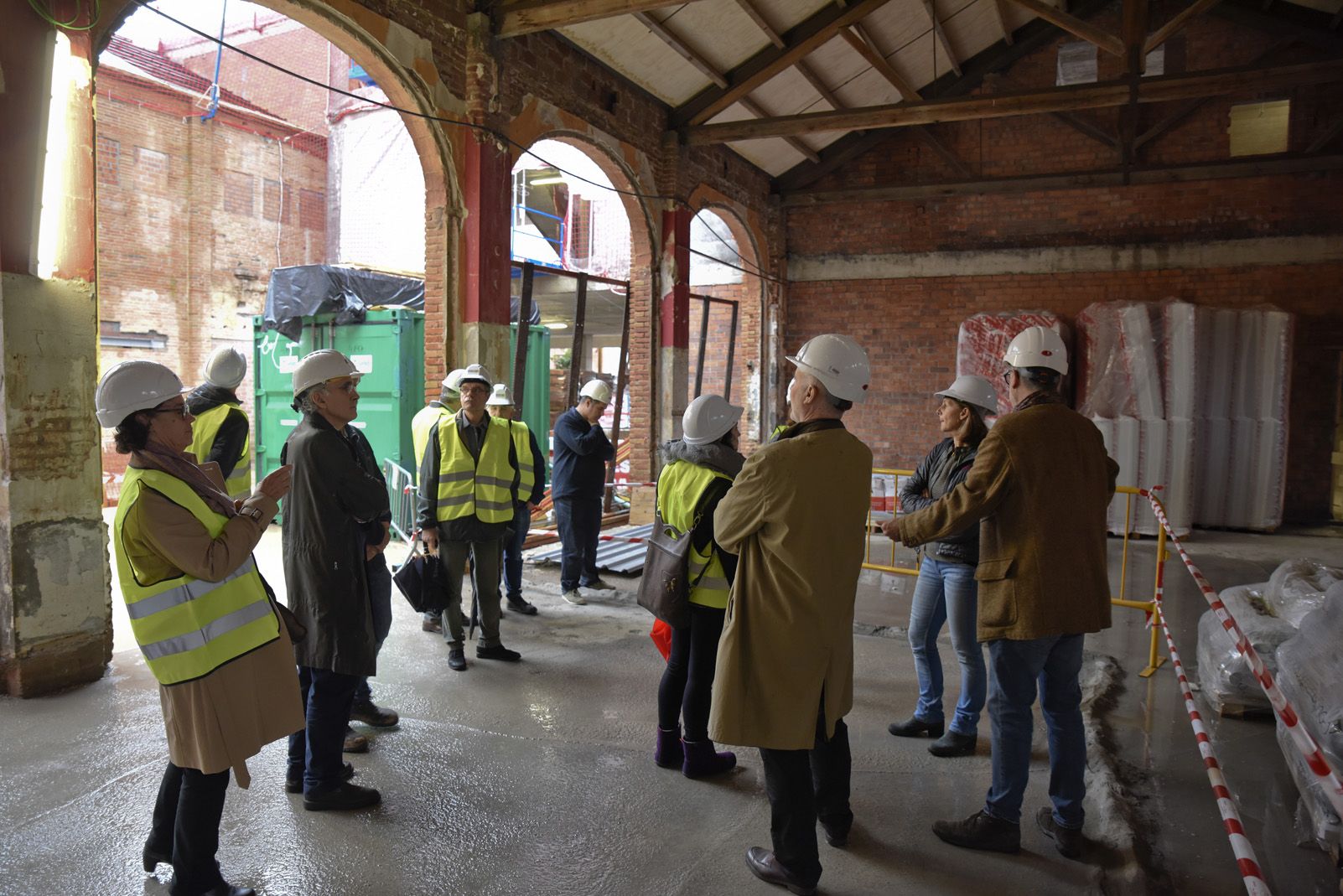 Visita a les obres del Teatre Unió de Sant Cugat. Foto: Bernat Millet.