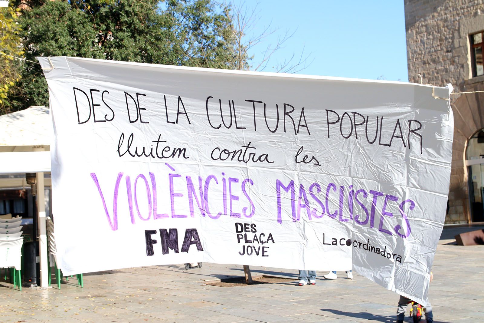 Activitats prèvies al dia Internacional contra la violencia masclista. Foto: Lali Álvarez