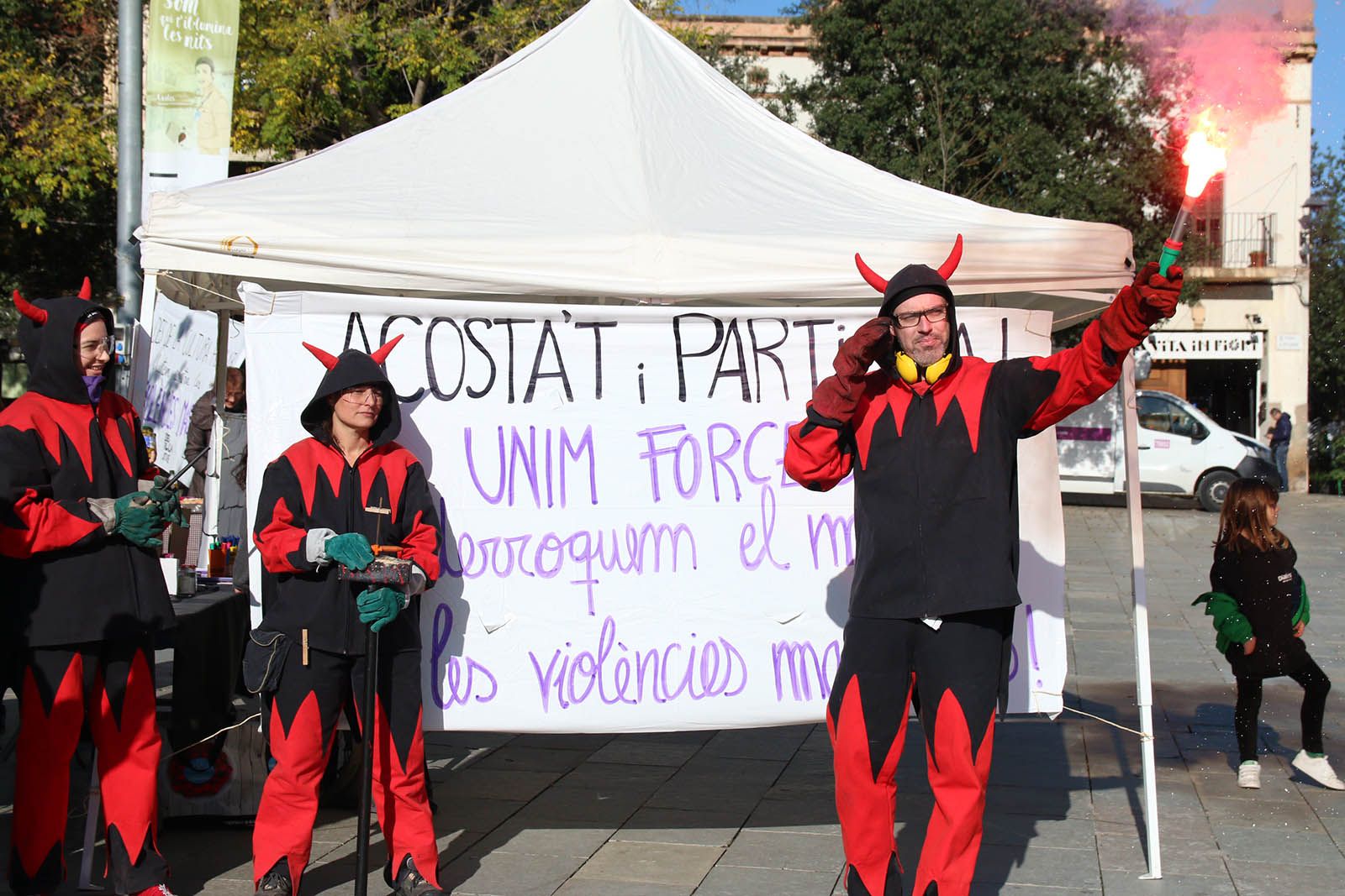 Activitats prèvies al dia Internacional contra la violencia masclista. Foto: Lali Álvarez