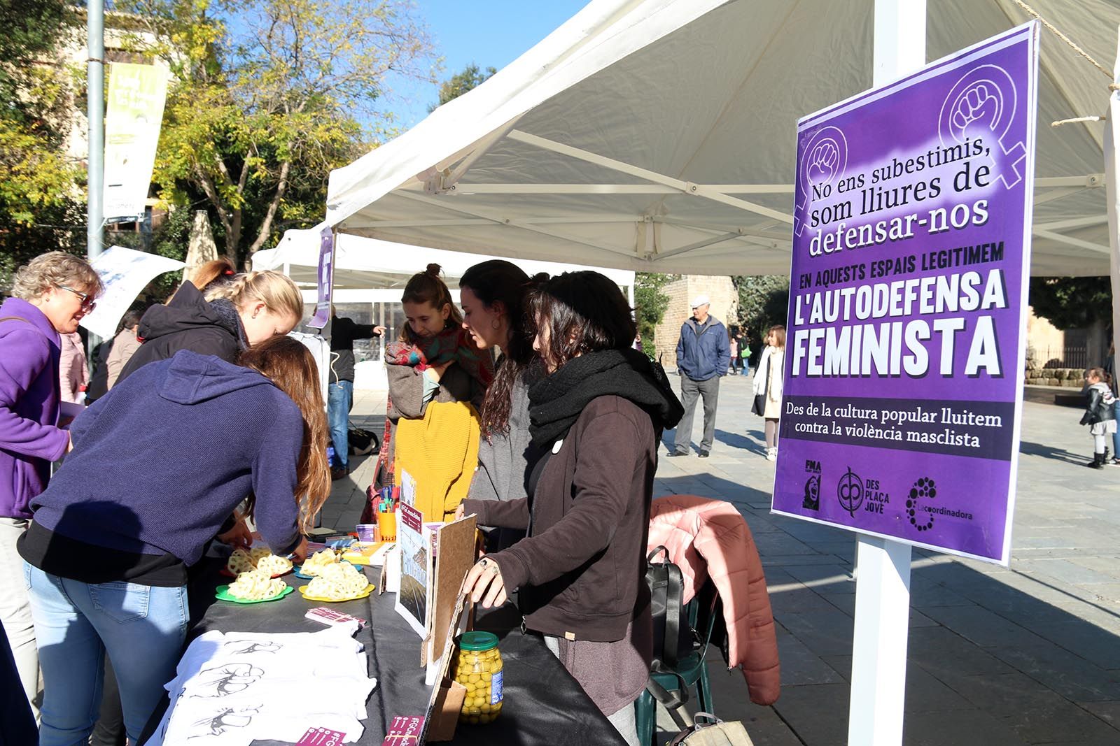 Activitats prèvies al dia Internacional contra la violencia masclista. Foto: Lali Álvarez