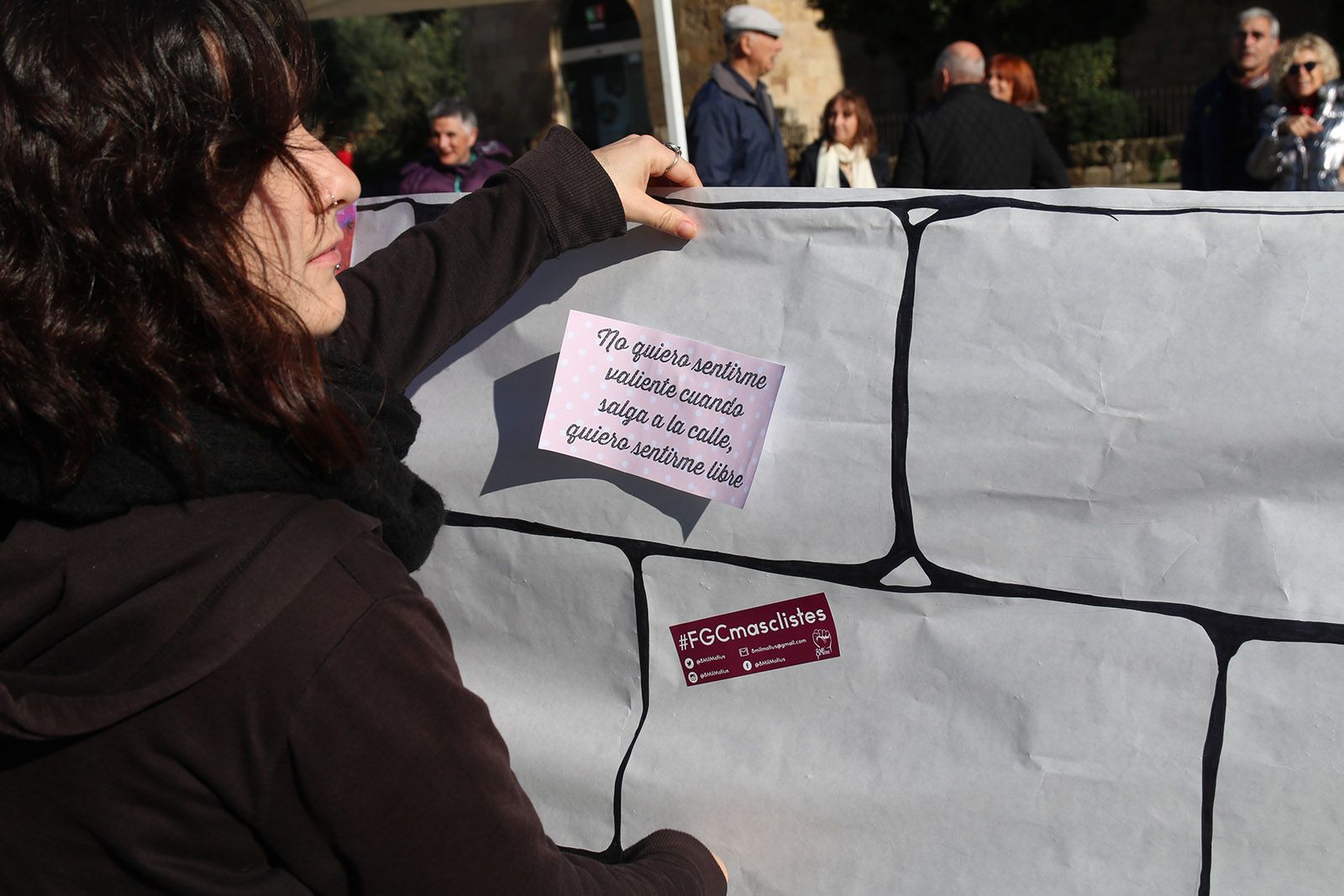 Activitats prèvies al dia Internacional contra la violencia masclista. Foto: Lali Álvarez