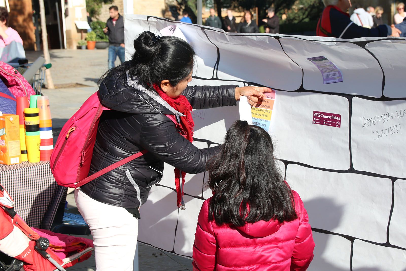 Activitats prèvies al dia Internacional contra la violencia masclista. Foto: Lali Álvarez