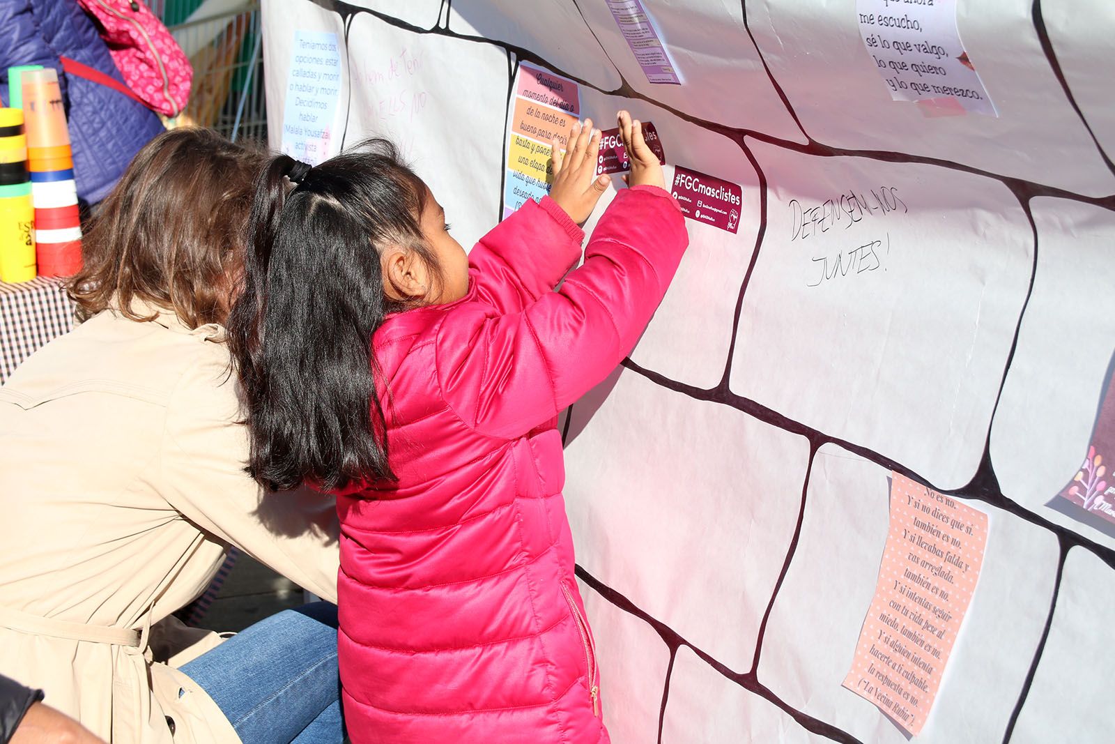 Activitats prèvies al dia Internacional contra la violencia masclista. Foto: Lali Álvarez