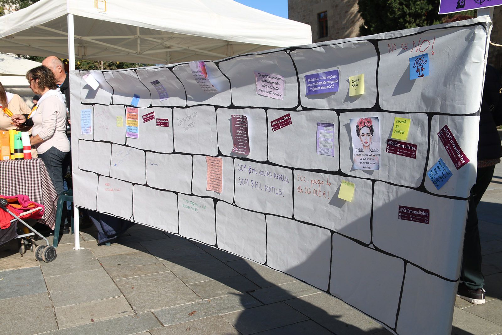 Activitats prèvies al dia Internacional contra la violencia masclista. Foto: Lali Álvarez