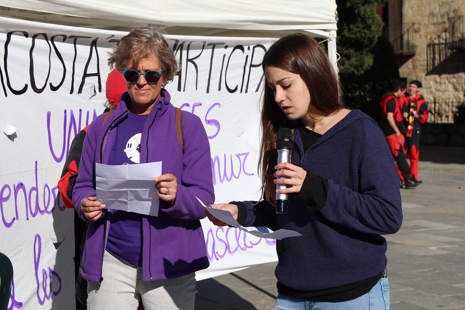 Activitats prèvies al dia Internacional contra la violencia masclista. Foto: Lali Álvarez