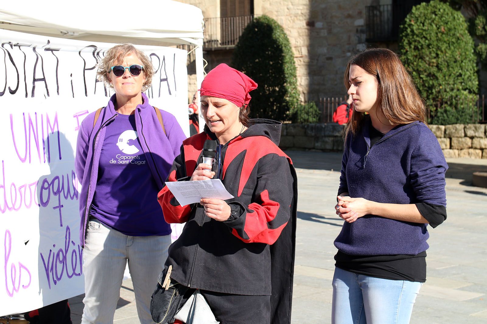 Activitats prèvies al dia Internacional contra la violencia masclista. Foto: Lali Álvarez