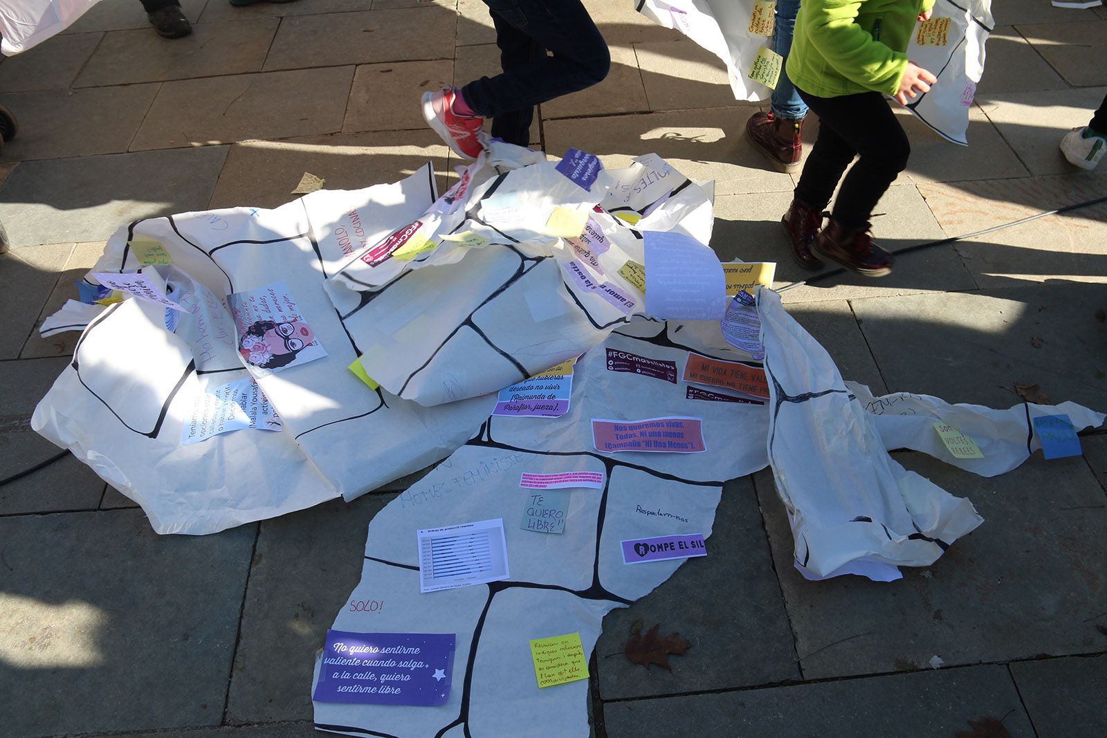 Activitats prèvies al dia Internacional contra la violencia masclista. Foto: Lali Álvarez