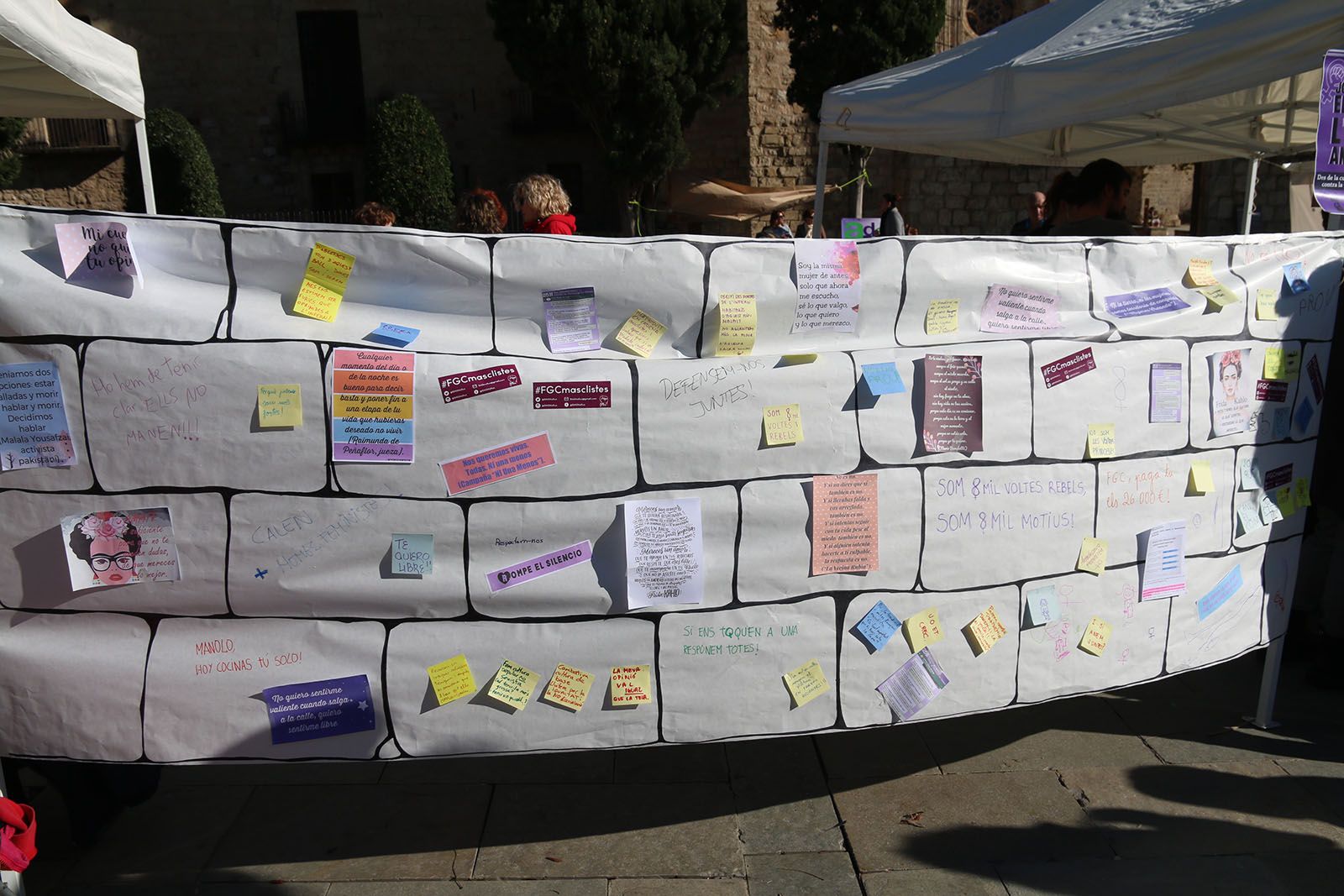 Activitats prèvies al dia Internacional contra la violencia masclista. Foto: Lali Álvarez