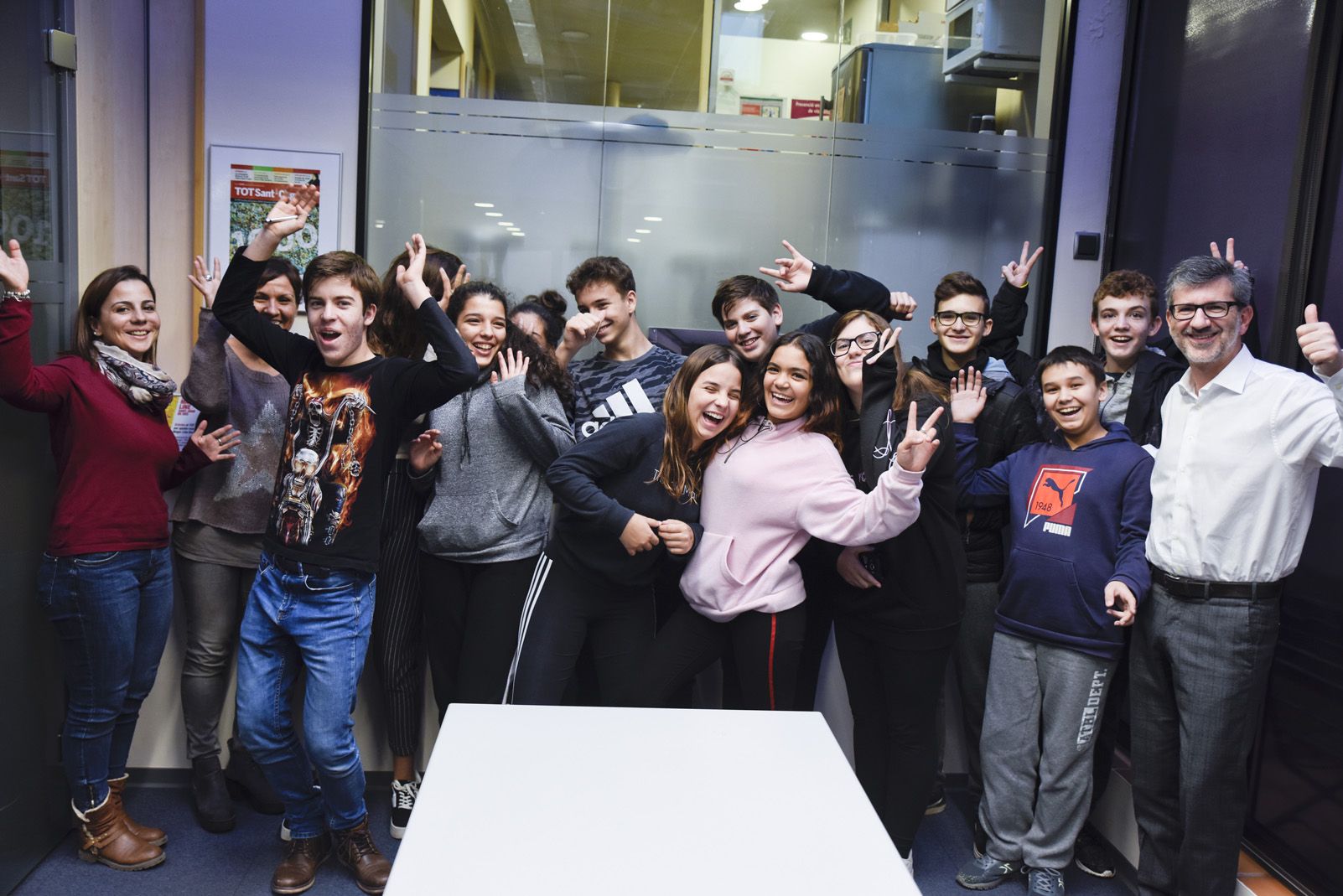 Alumnes de l'Institut Pla i Farreras al TOT Sant Cugat. Foto: Bernat Millet