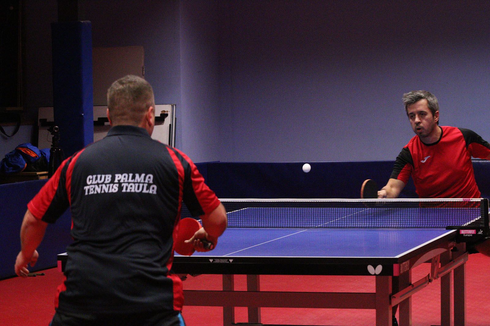 Tennis taula: UE Sant Cugat-Club Palma TT. Foto: Lali Álvarez