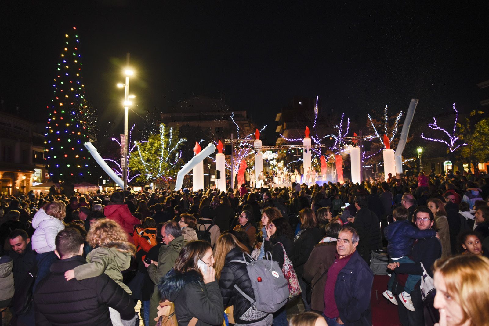 Encesa de llums de Nadal. Foto: Bernat Millet.