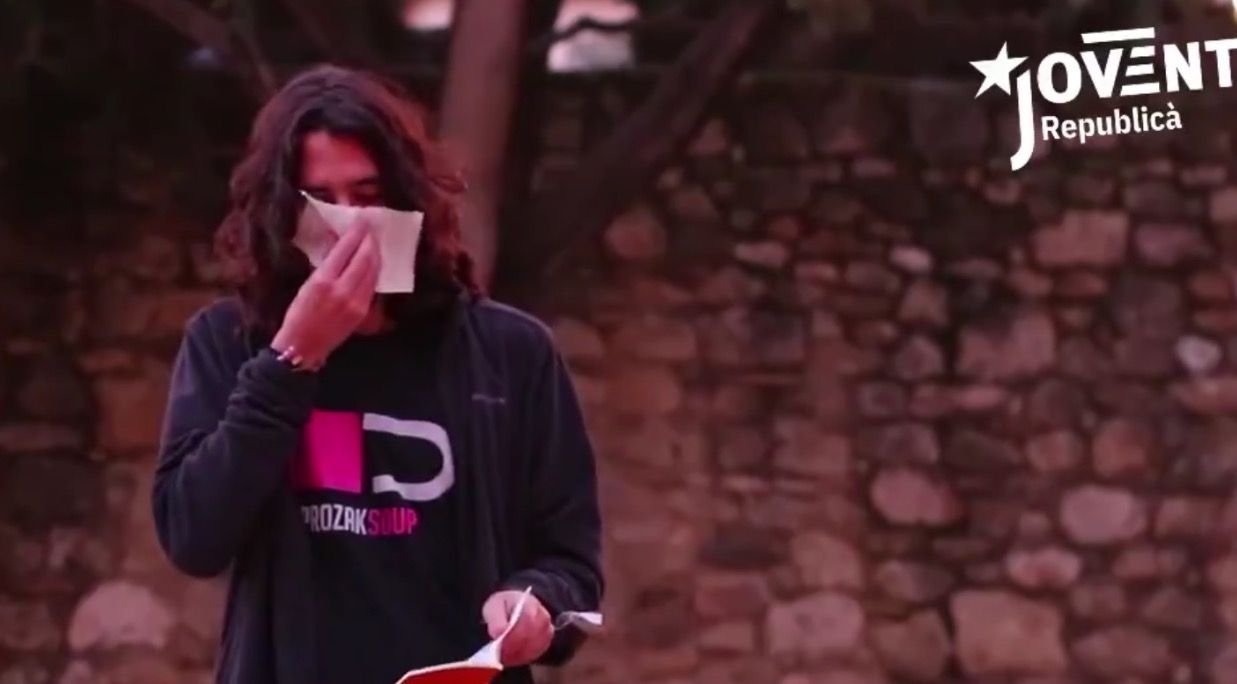 Imatge del vídeo difòs per JERC Sant Cugat a les xarxes socials