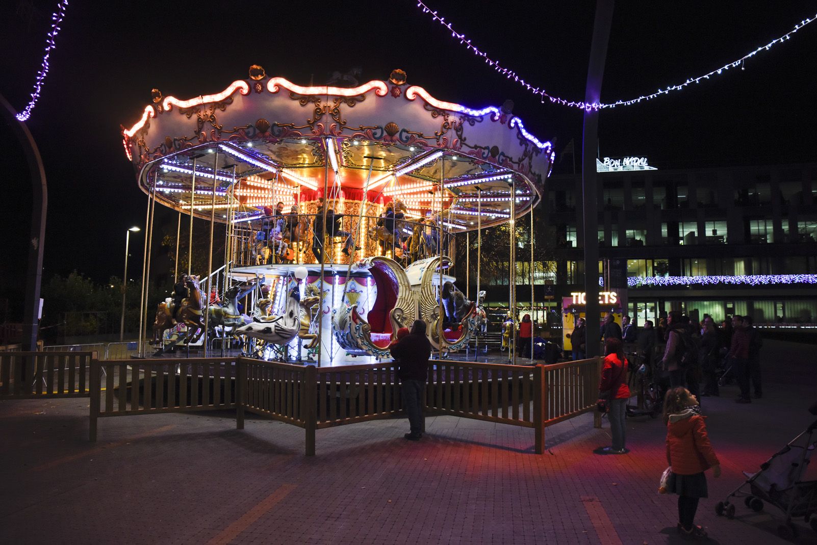 El carrusel de nadal. Foto: Bernat Millet.