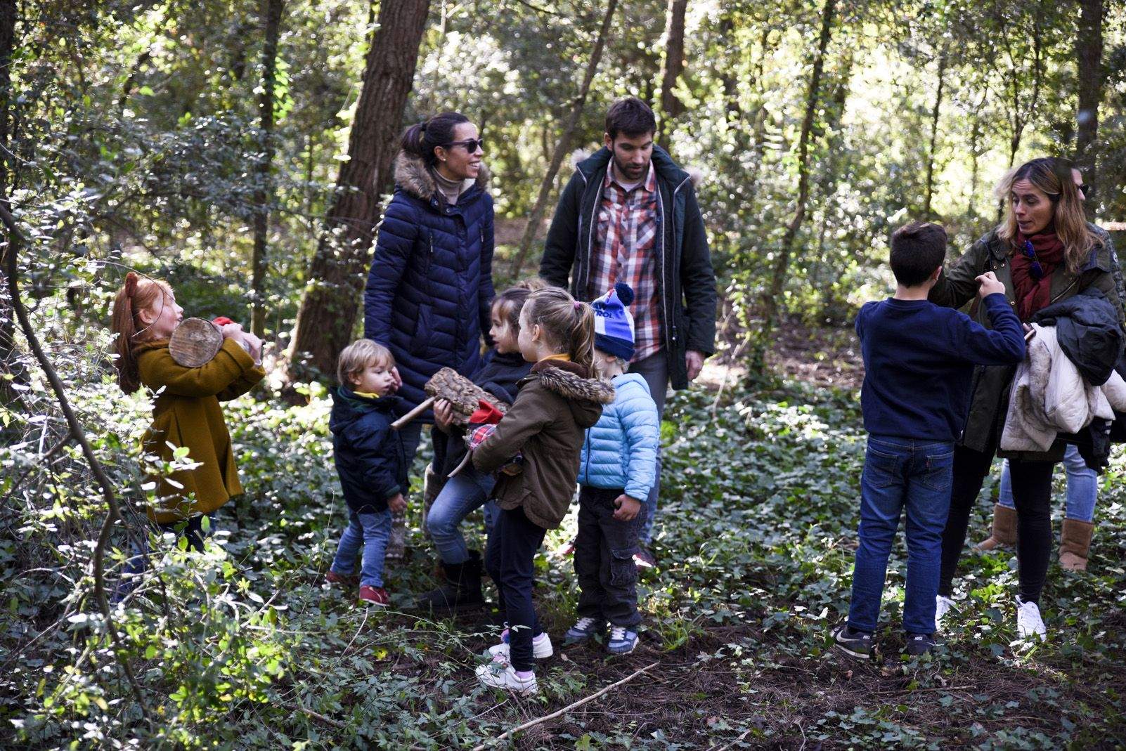 Cacera de tions al bosc de Volpelleres. Foto: Bernat Millet.