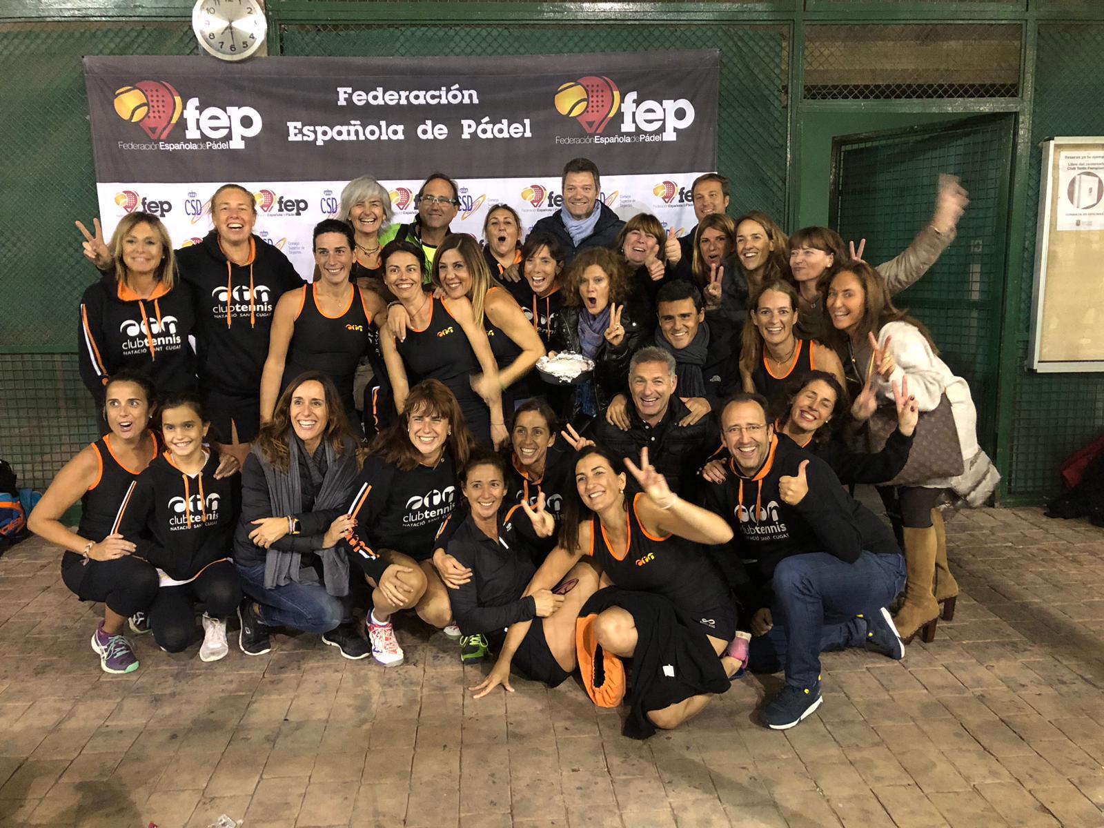 El Club Tennis Natació Sant Cugat ha jugat la fase final de l'estatal de pàdel. FOTO: CTNSC