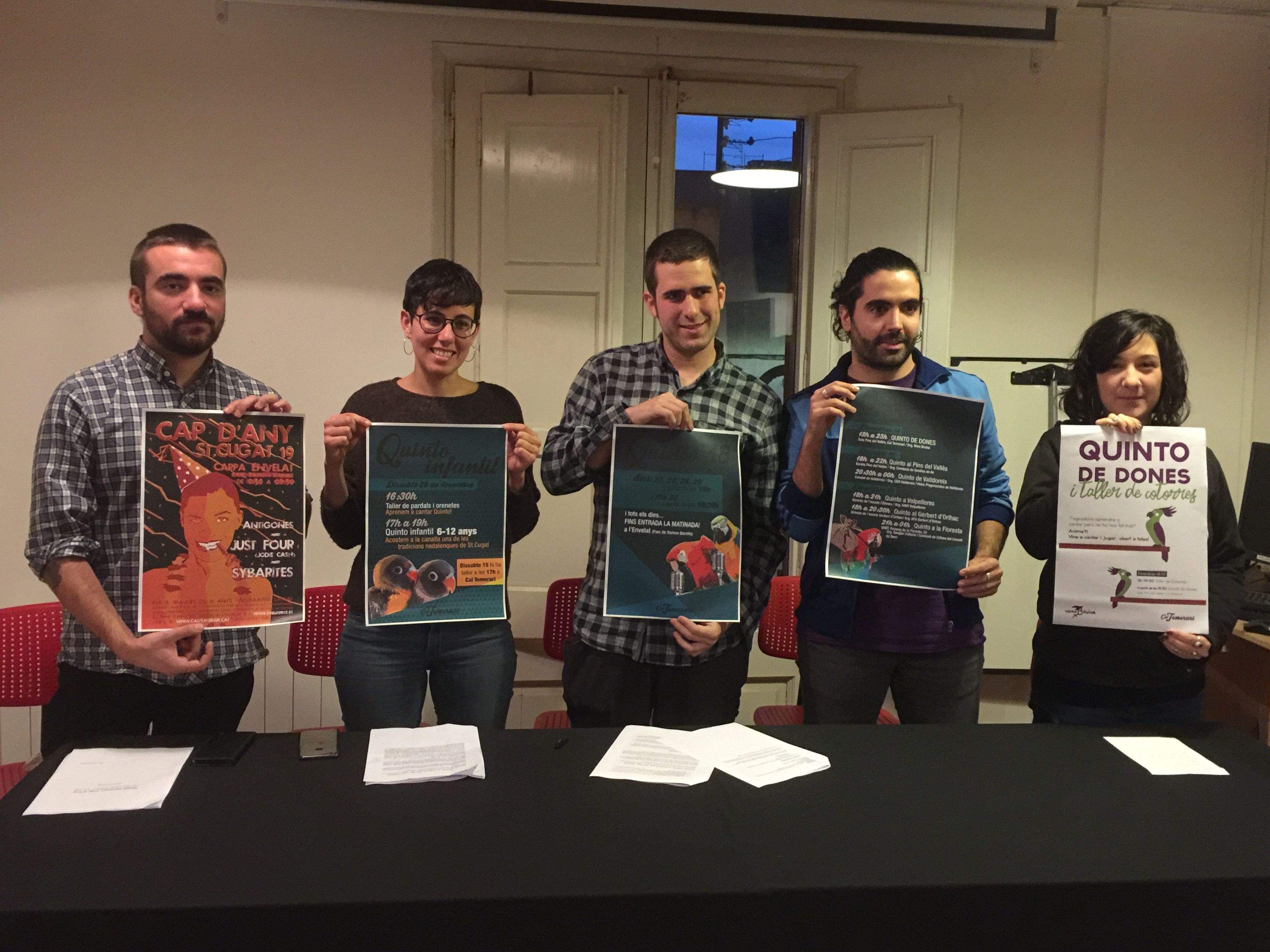 Cal Temerari organitza el Quinto i. la Festa de Cap d'Any a Sant Cugat. FOTO: C.Caballé